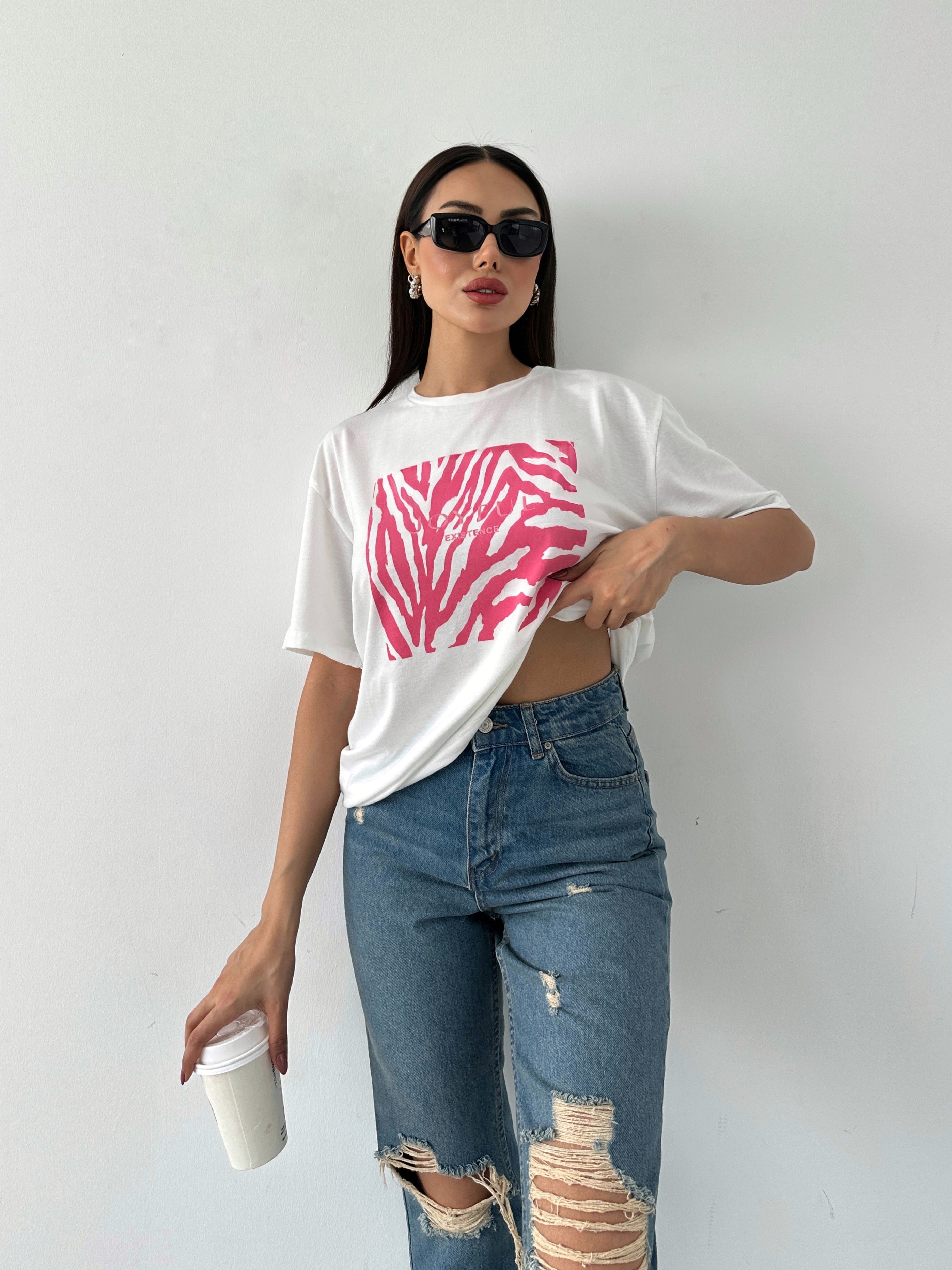 Baskılı Basic T-shirt