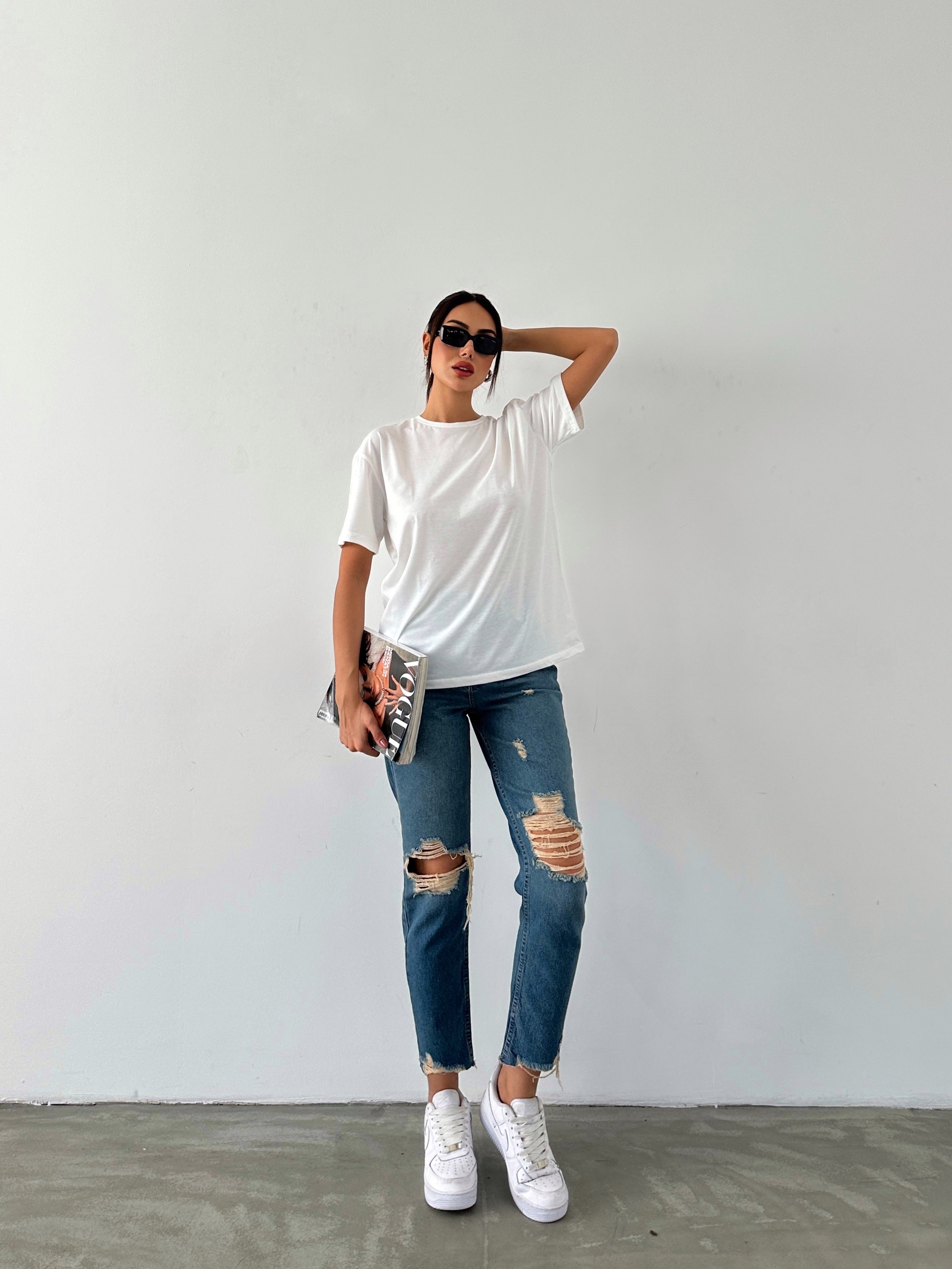 Bisiklet Yakalı Basic T-shirt