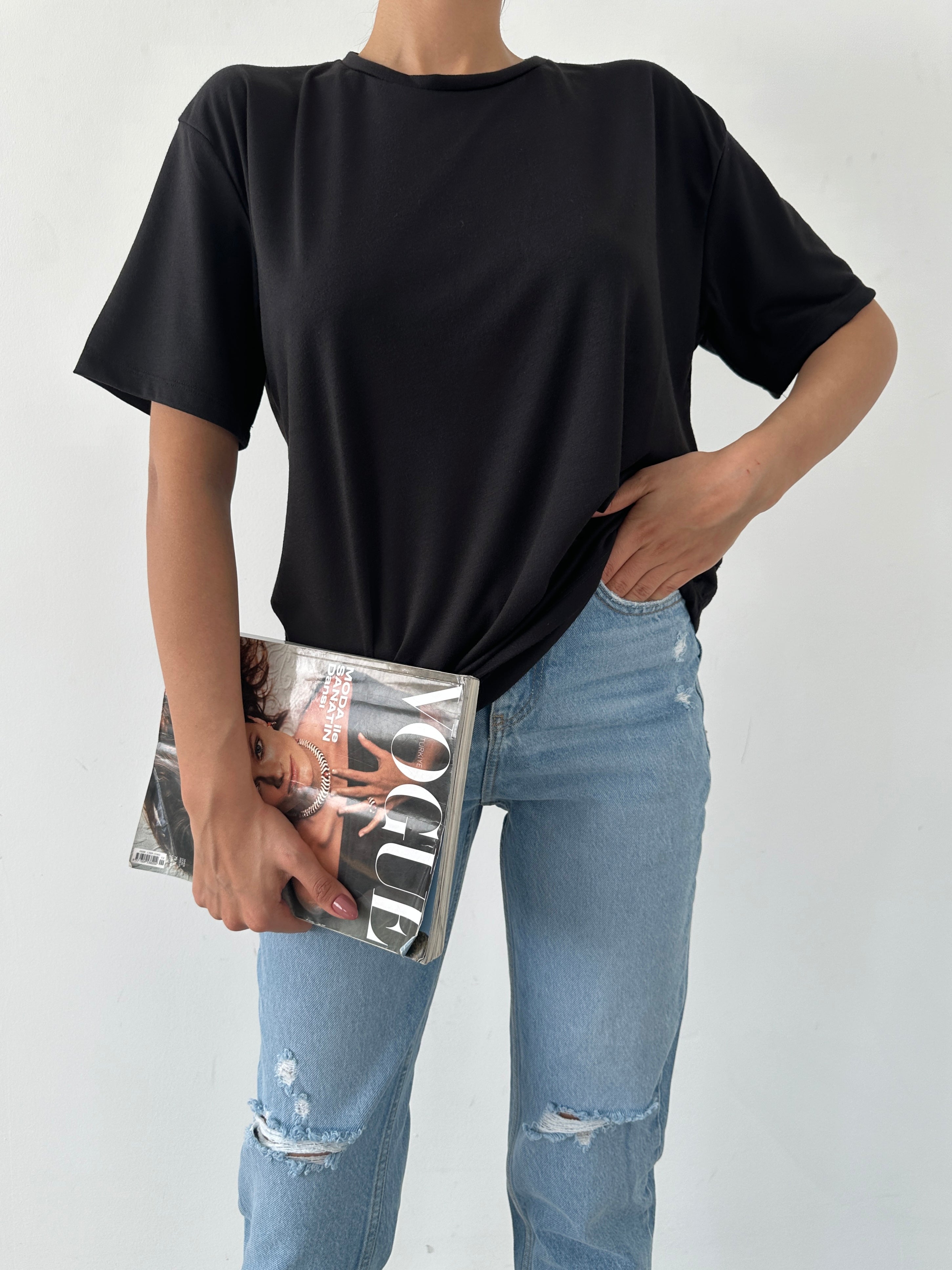 Bisiklet Yakalı Basic T-shirt