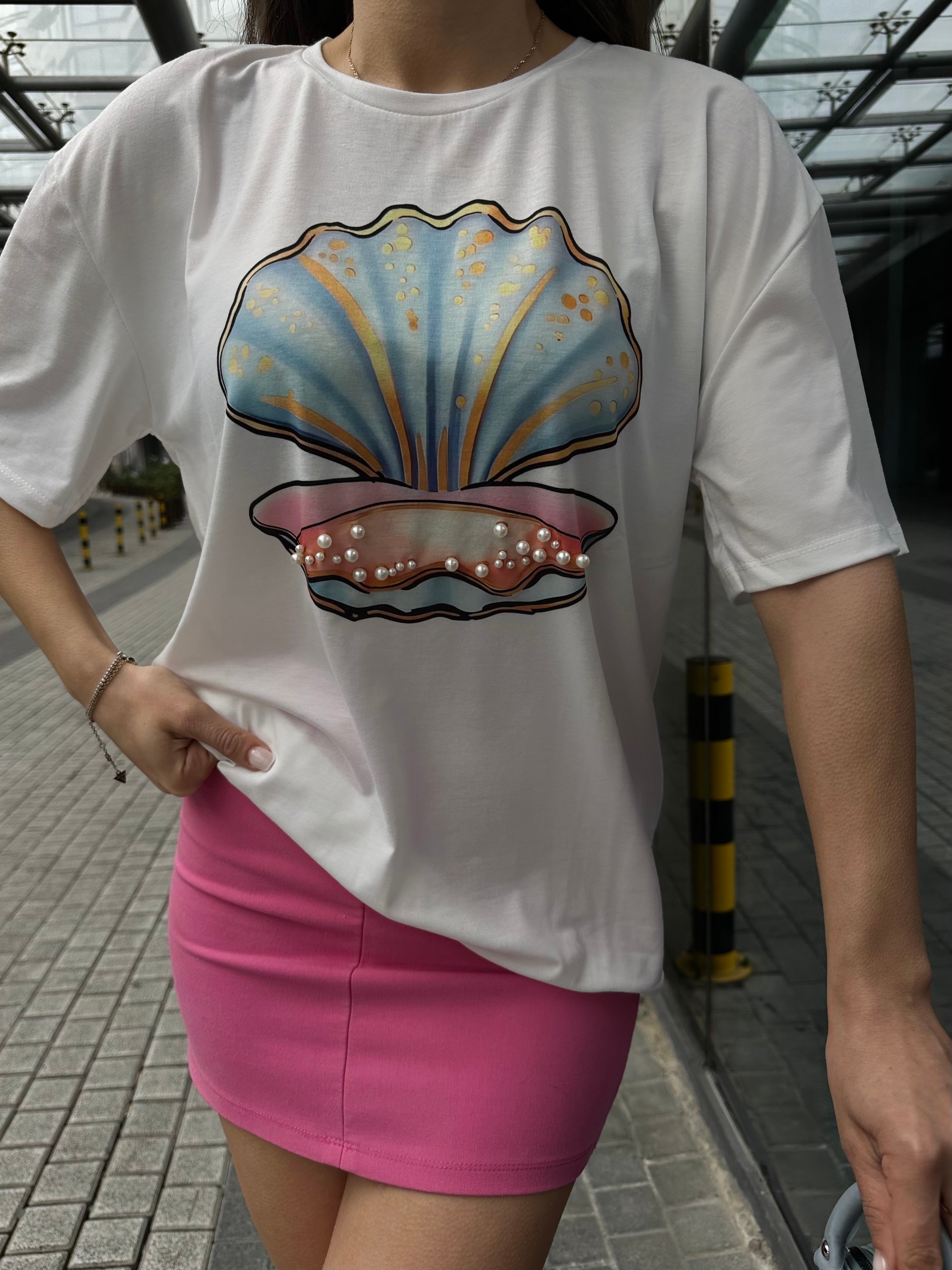 Baskılı İncili T-shirt