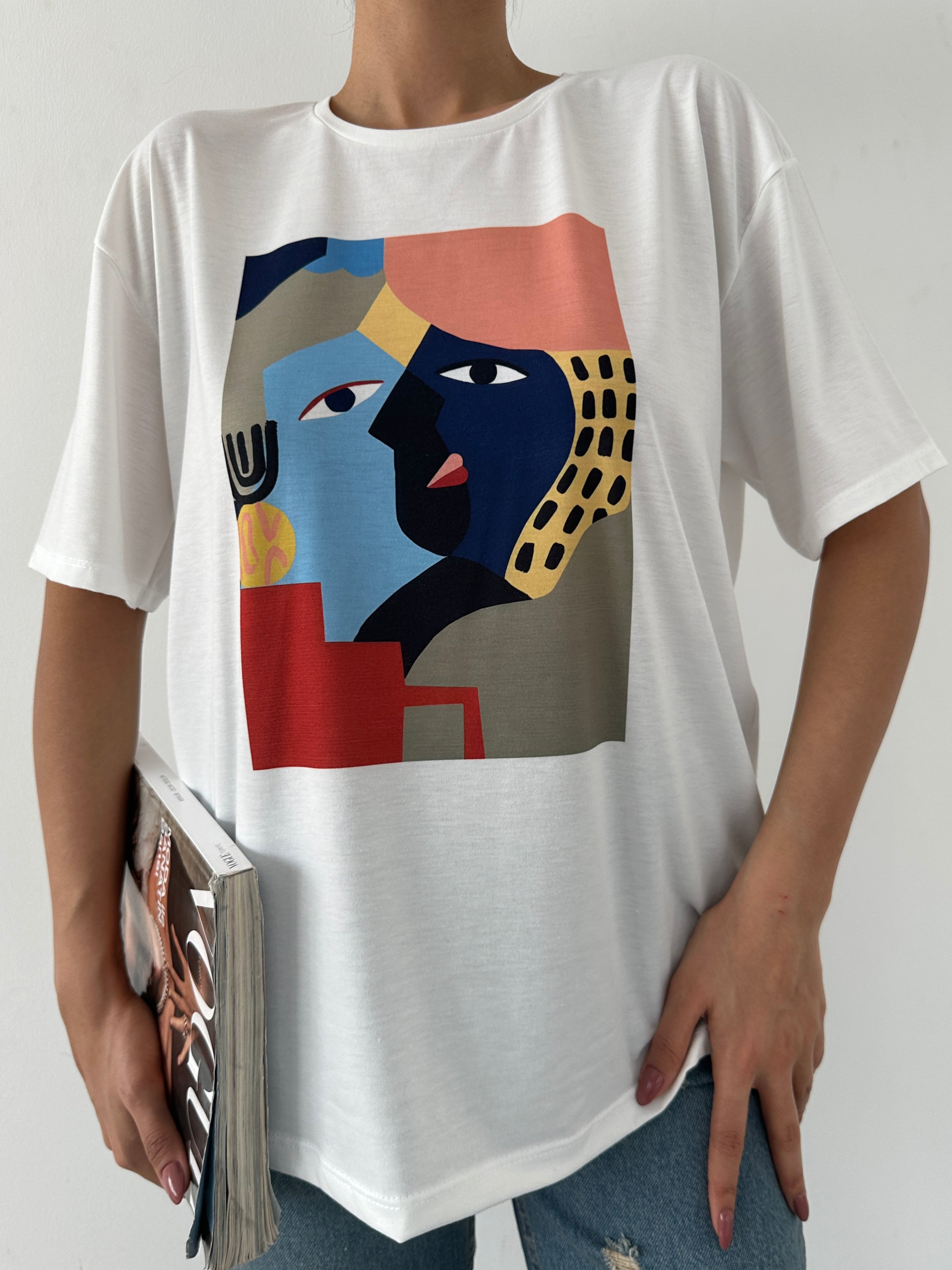 Baskılı Basic T-shirt