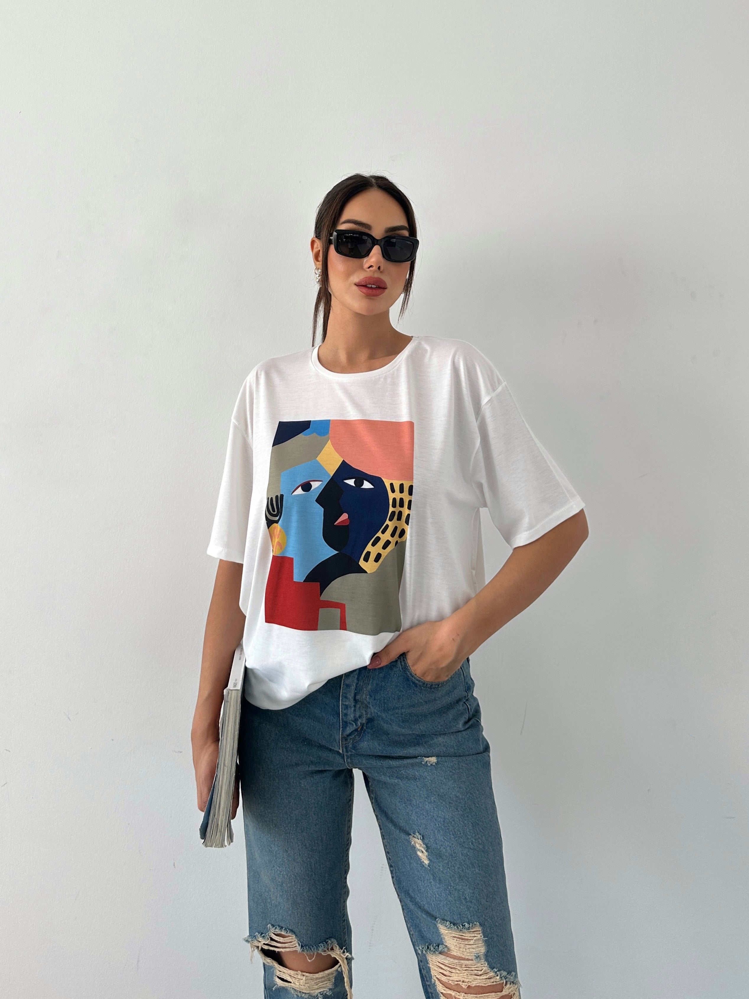 Baskılı Basic T-shirt