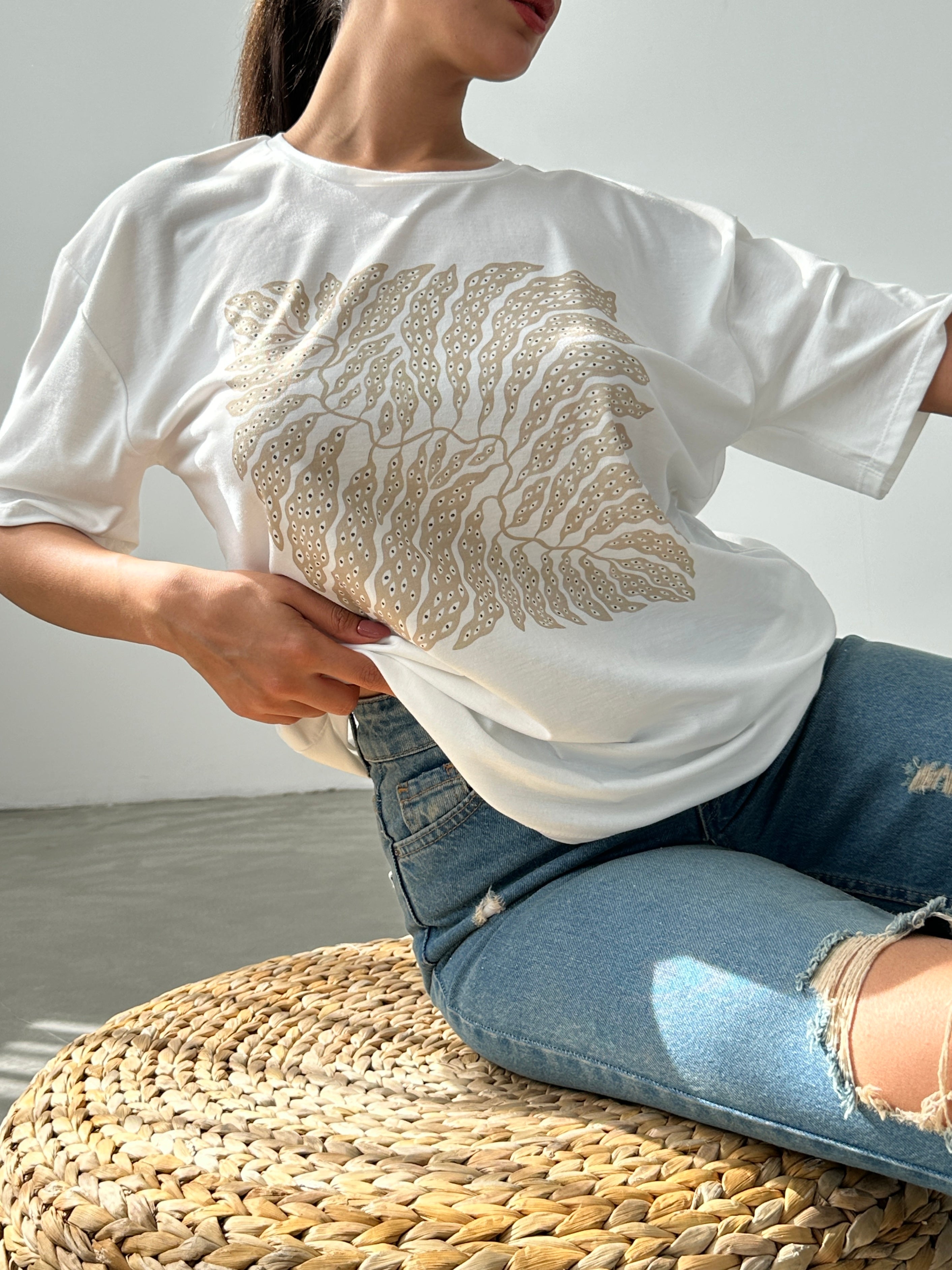 Baskılı Basic T-shirt