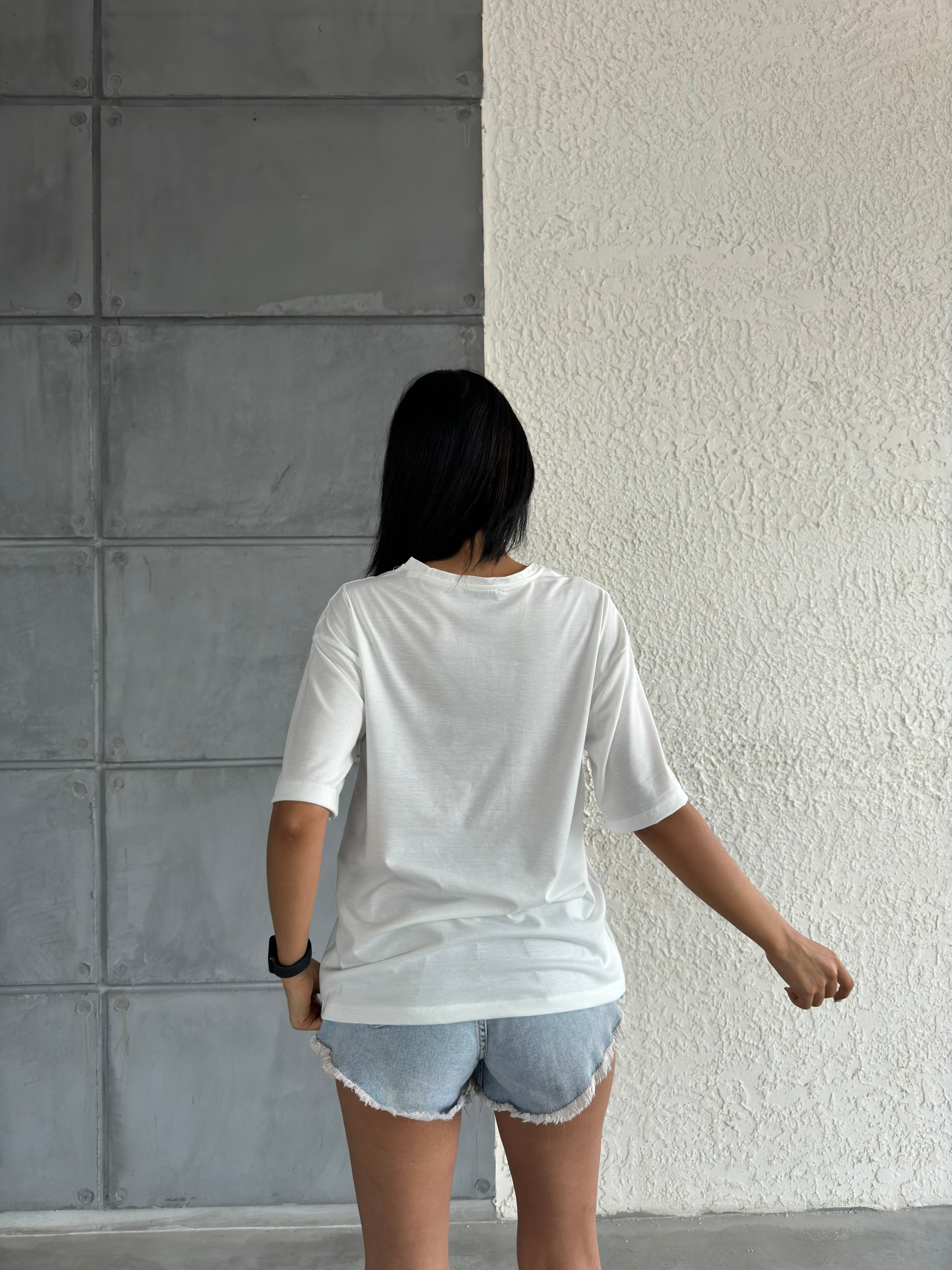 Mandala Baskılı Basic T-shirt