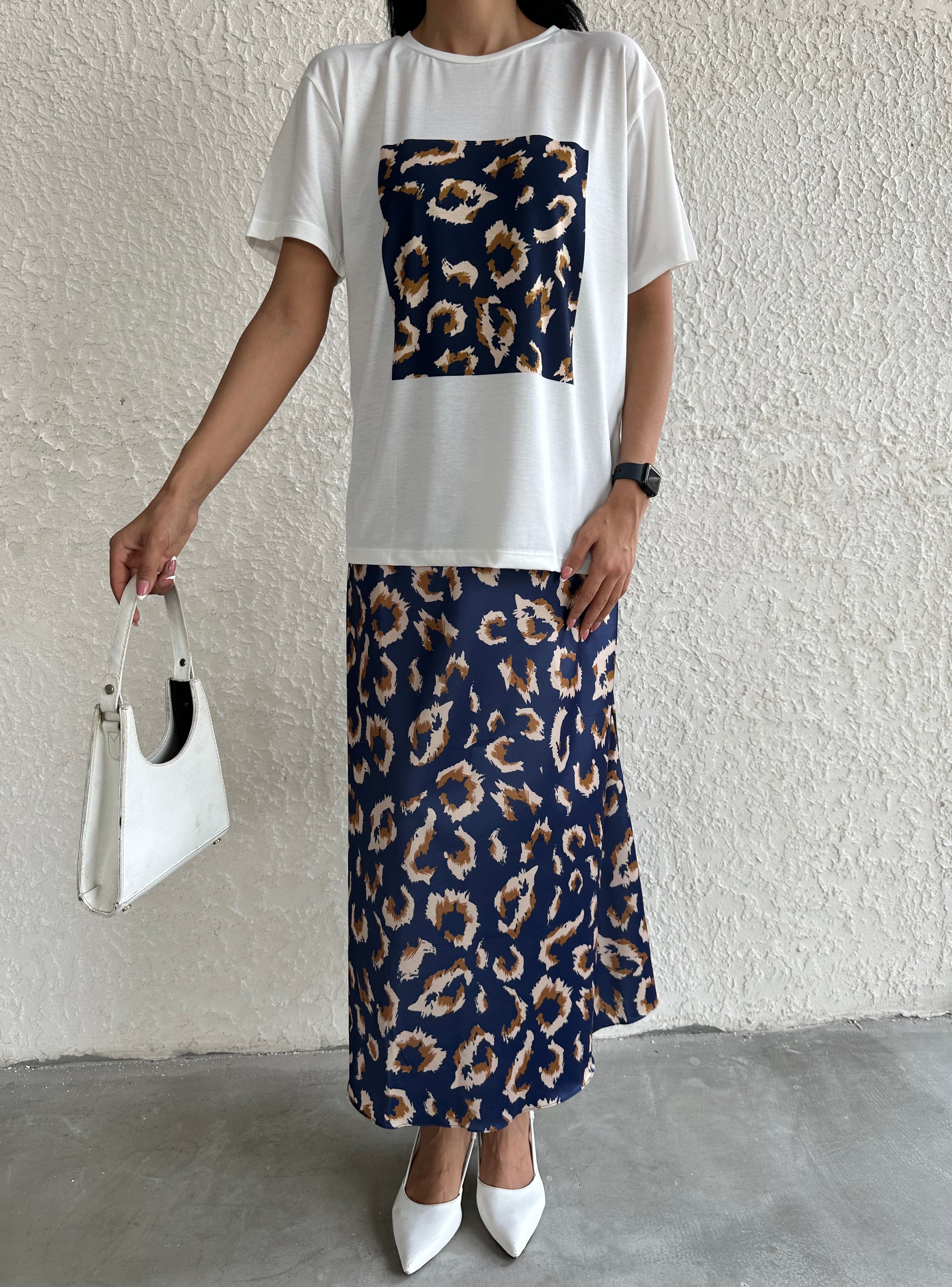 Pars Baskılı Basic T-shirt