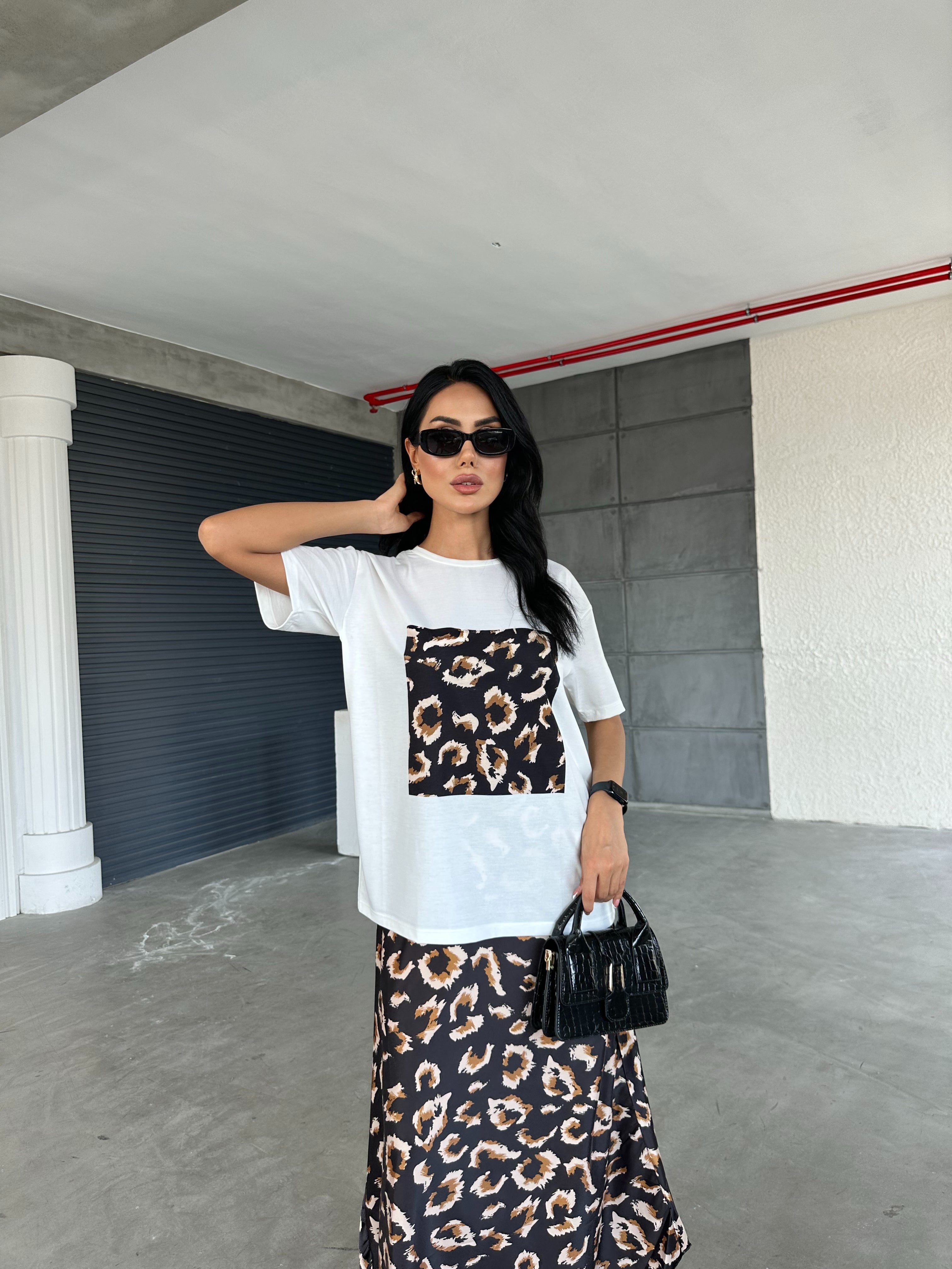 Pars Baskılı Basic T-shirt