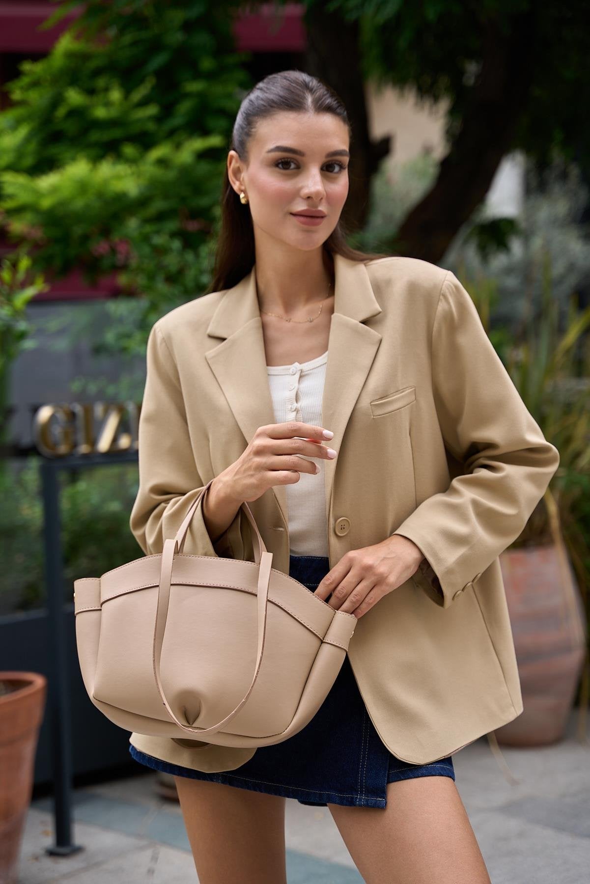 Bolso Shopper El Ve Omuz Çantası
