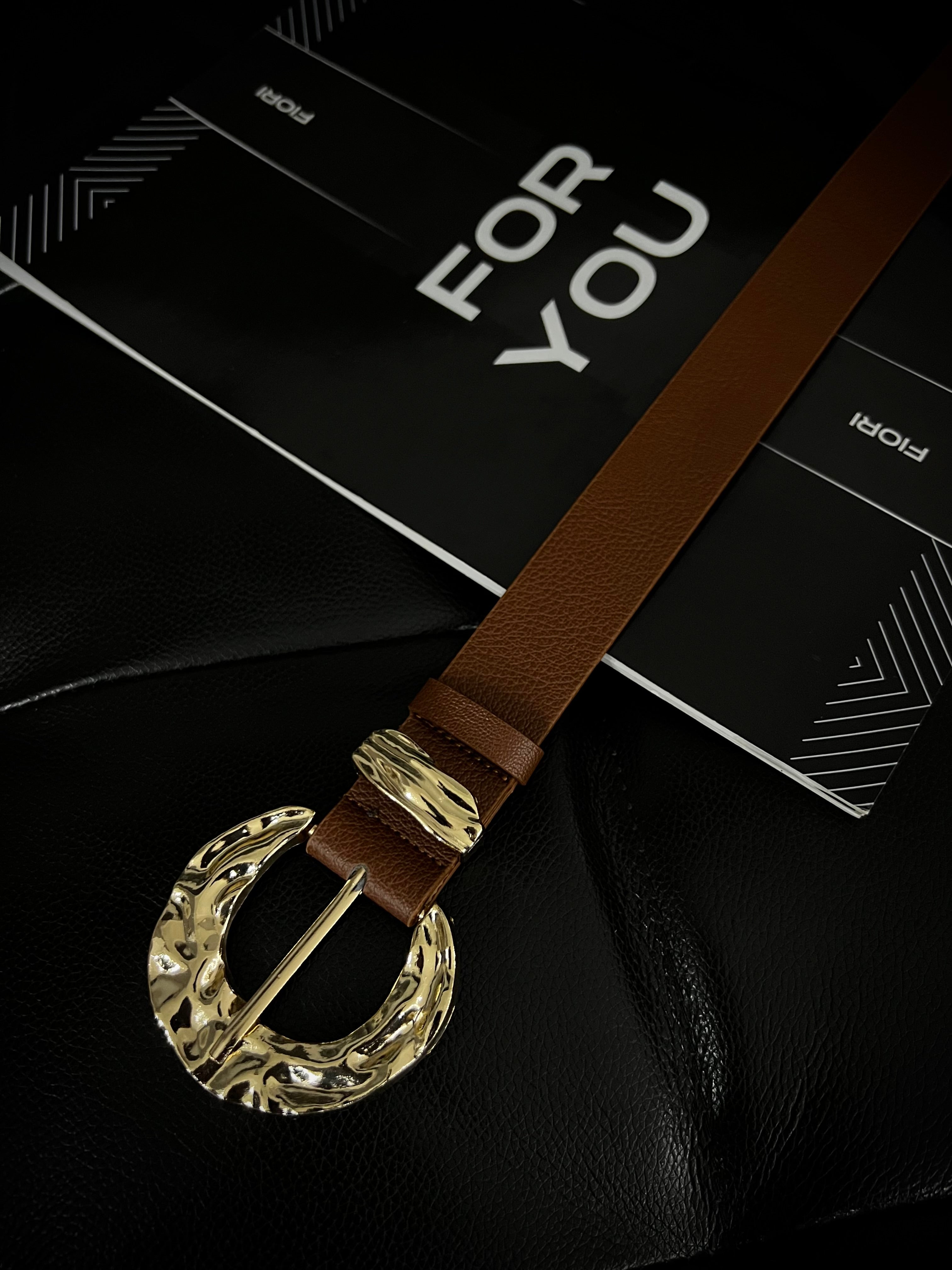 Gold Buckle Gold Bridge Women's Trouser Belt