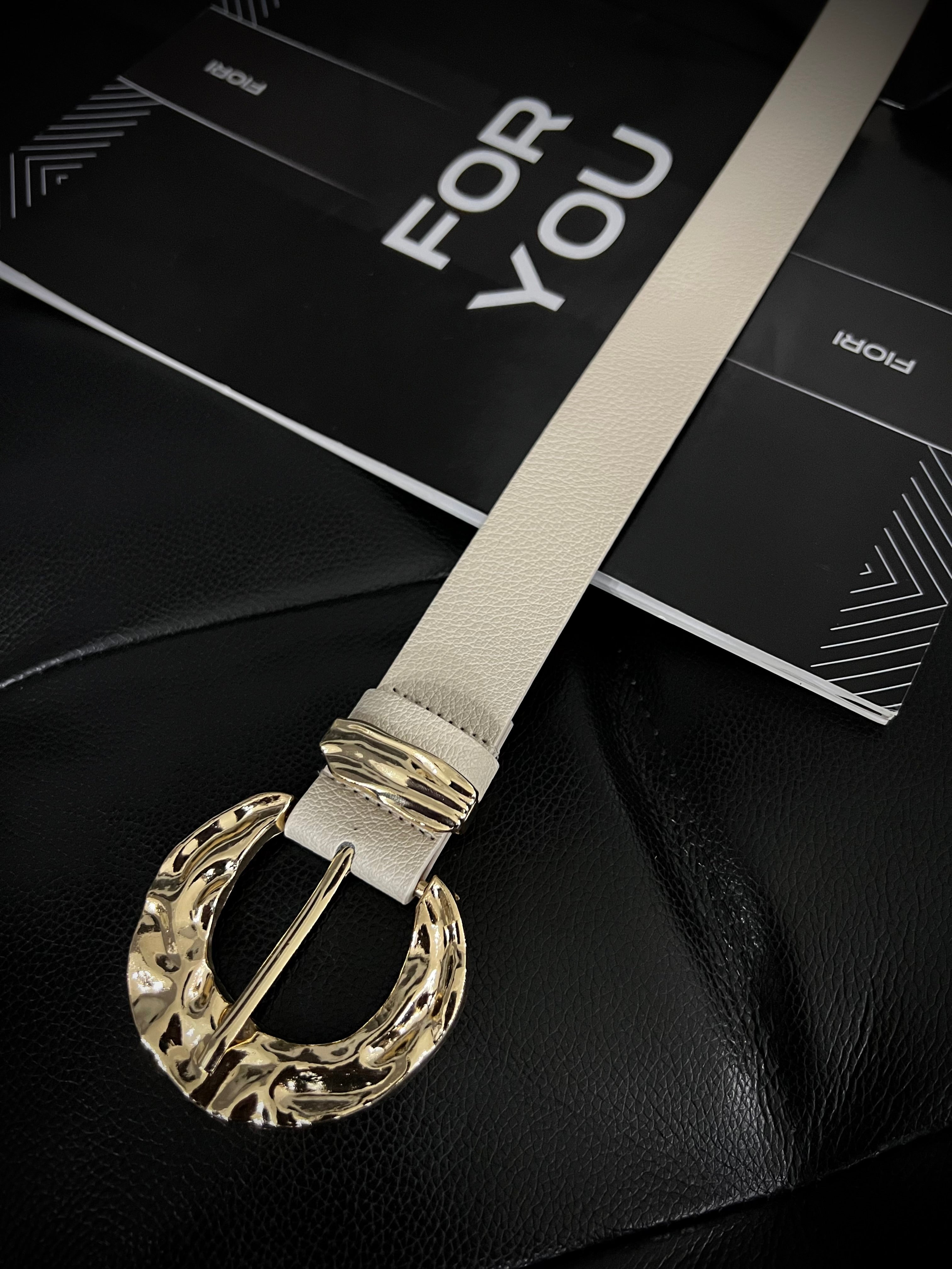 Gold Buckle Gold Bridge Women's Trouser Belt