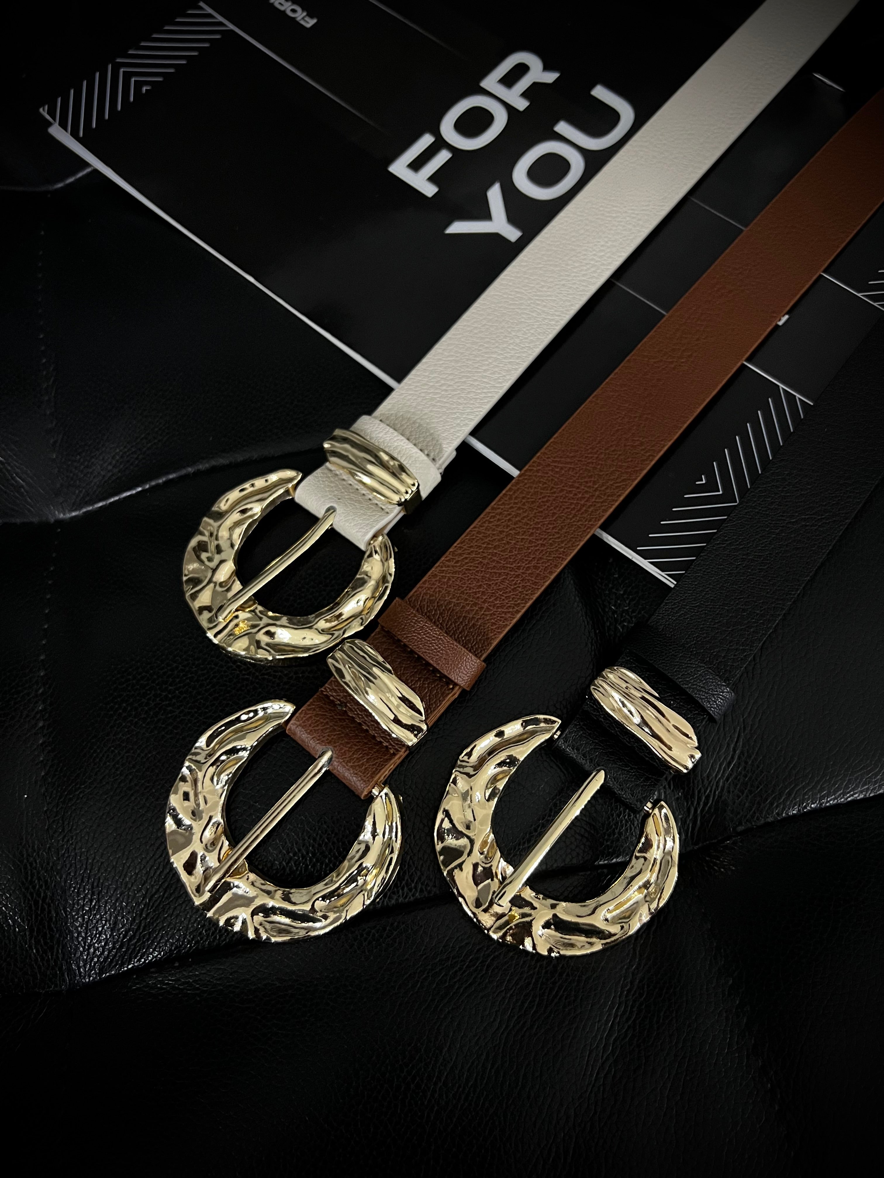 Gold Buckle Gold Bridge Women's Trouser Belt