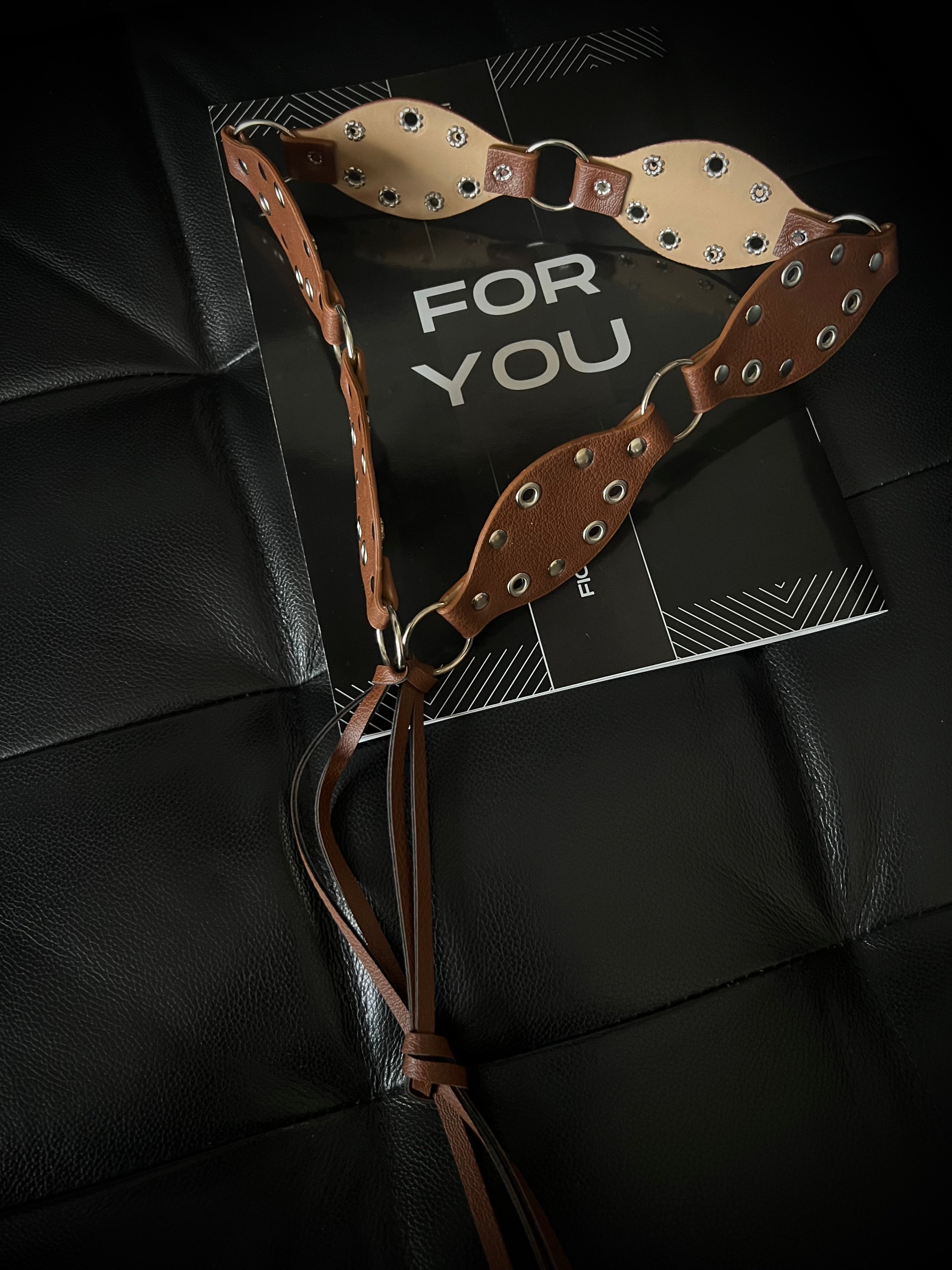 Women's Belt with Diamond Detail