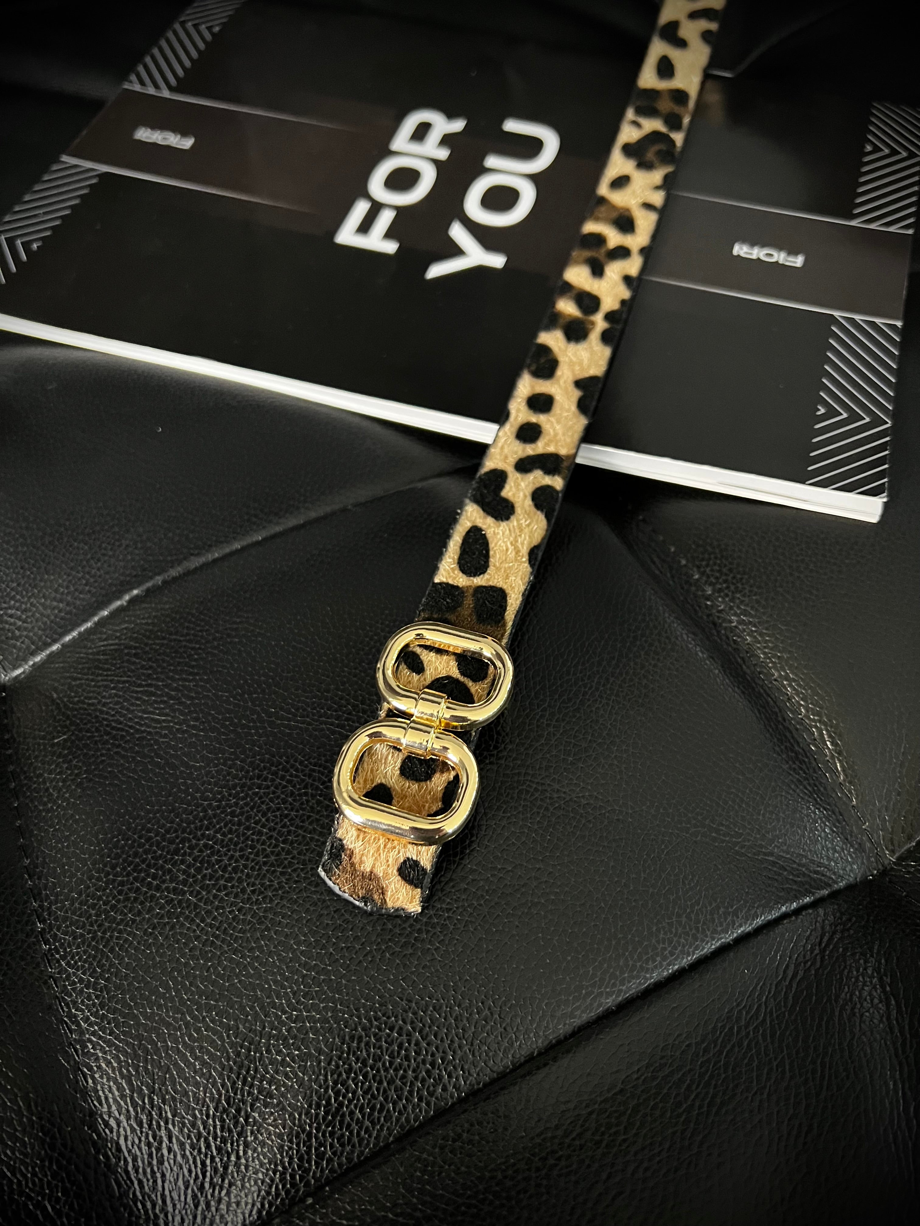 Fiori Çift Gold Tokalı Ince Kadın Kemeri