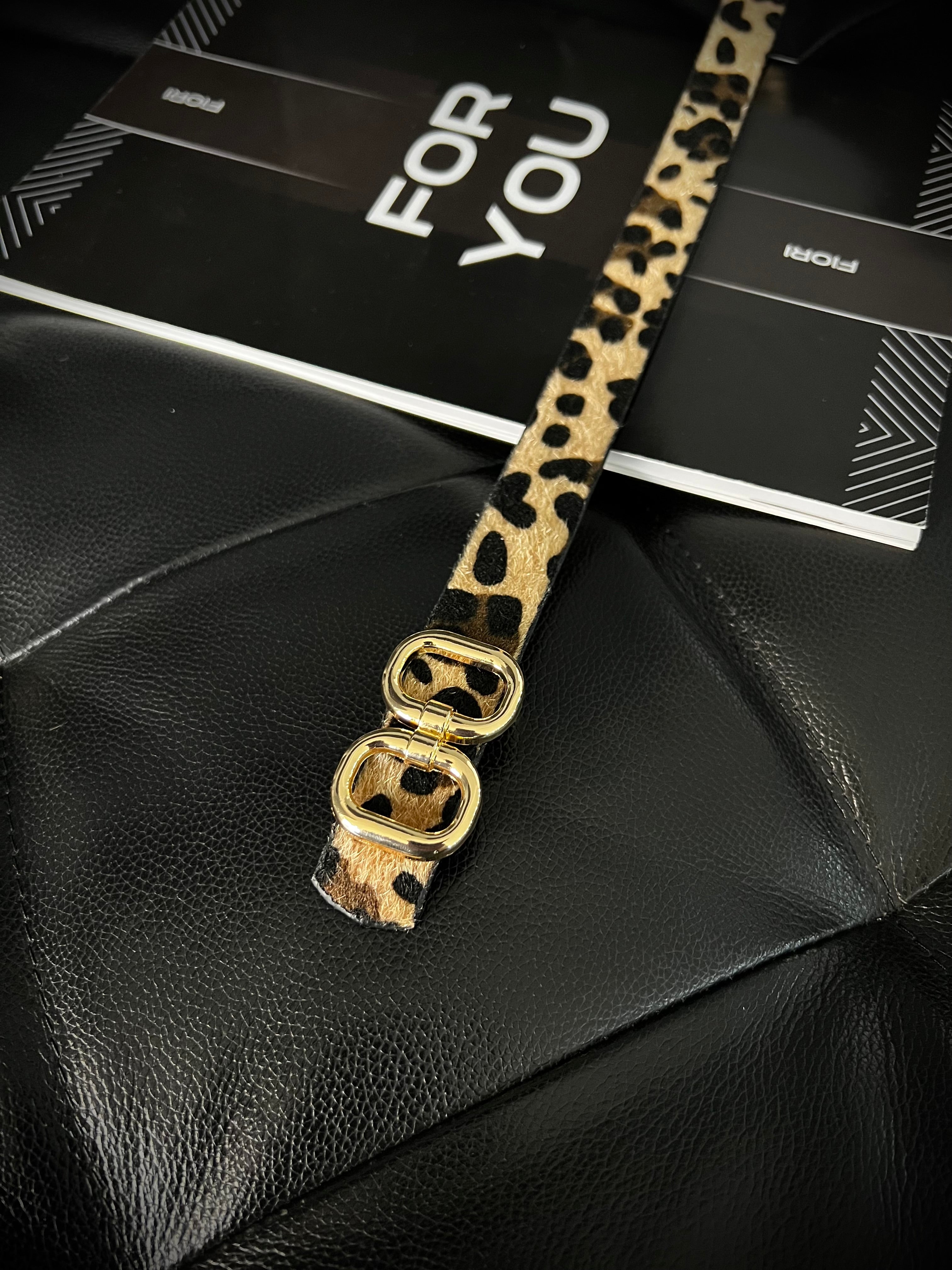 Fiori Çift Gold Tokalı Ince Kadın Kemeri