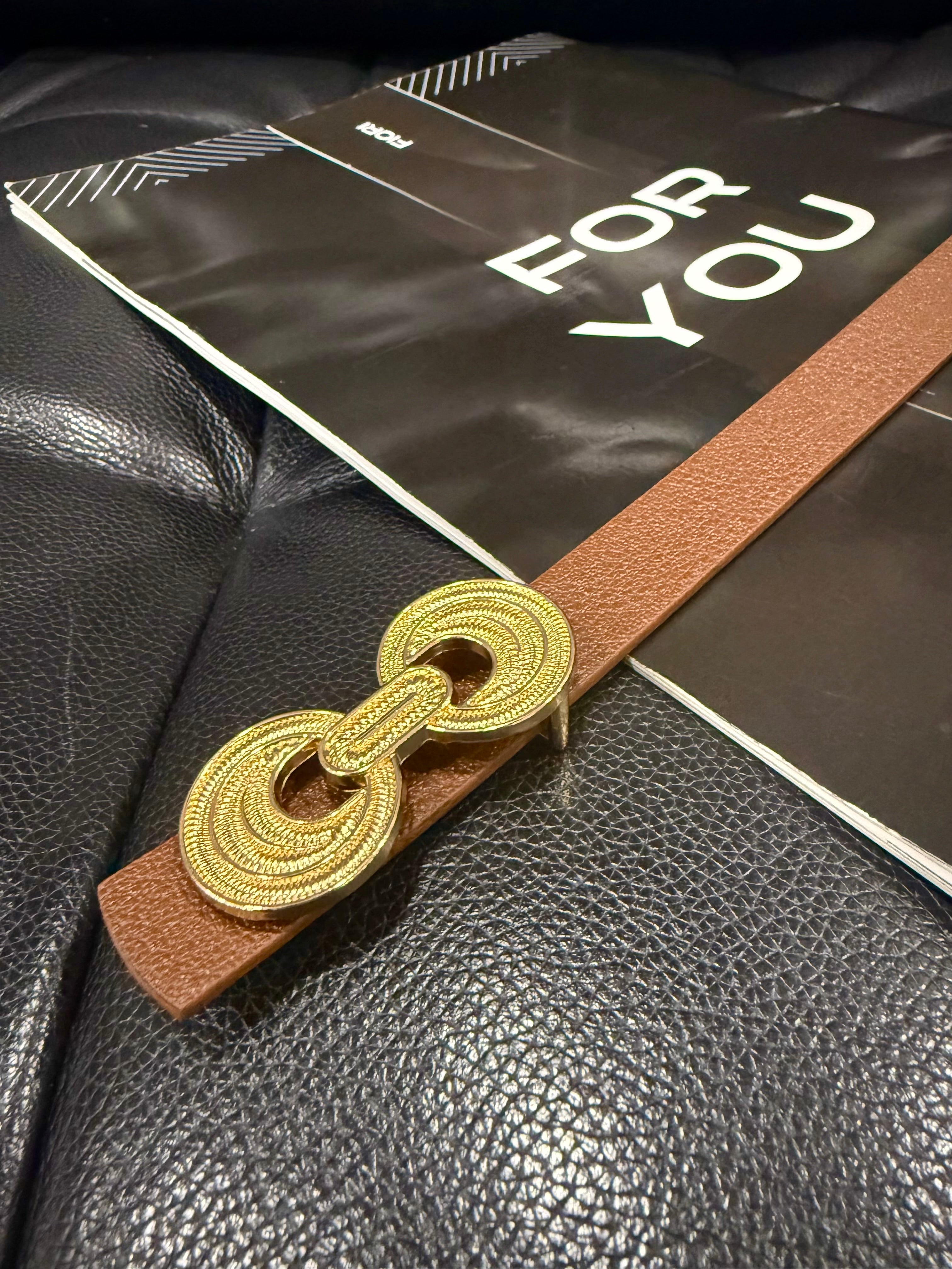 Fiori Çift Tokalı Kadın Kemeri