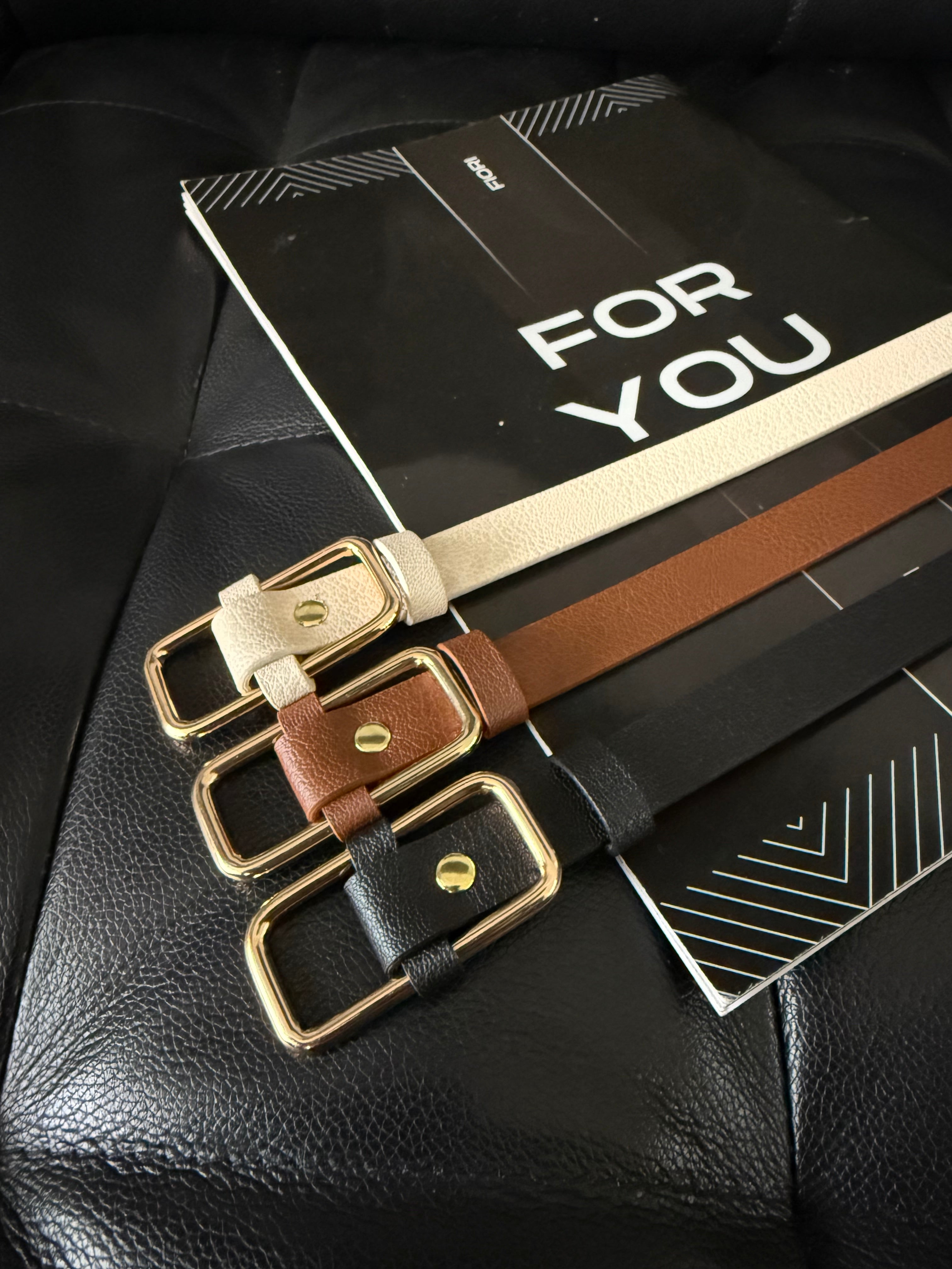 Rectangular Buckle Women's Belt