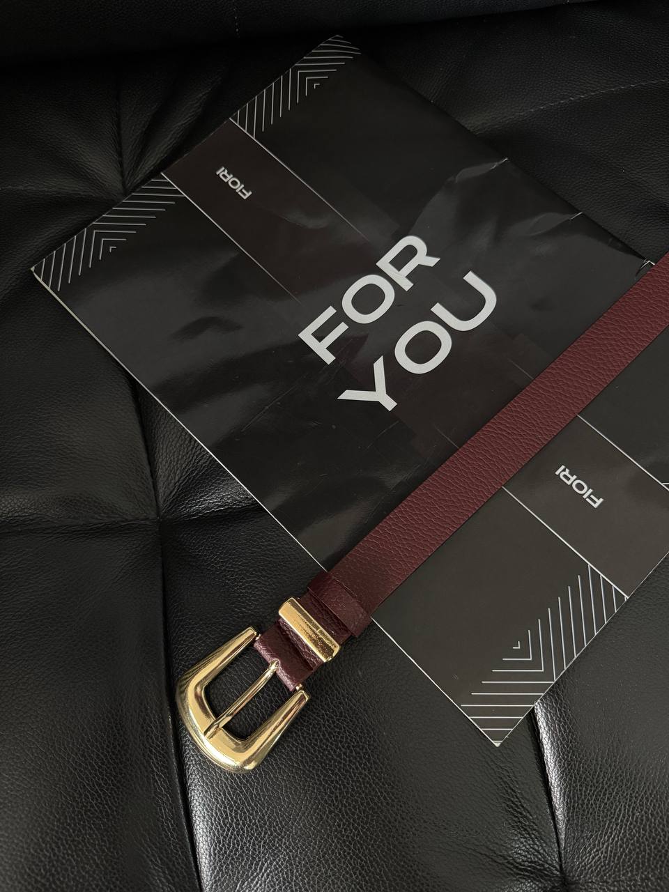 Bridge Buckle End Set Women's Belt