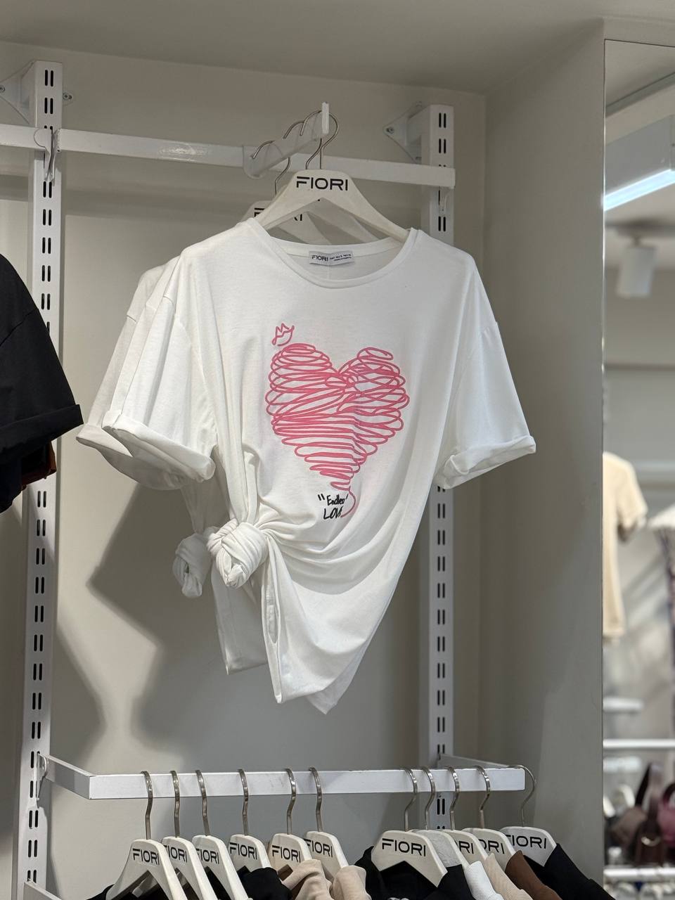 Kalp Baskılı Tshirt