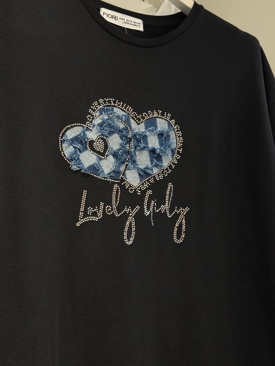 Kalp Baskılı Tshirt