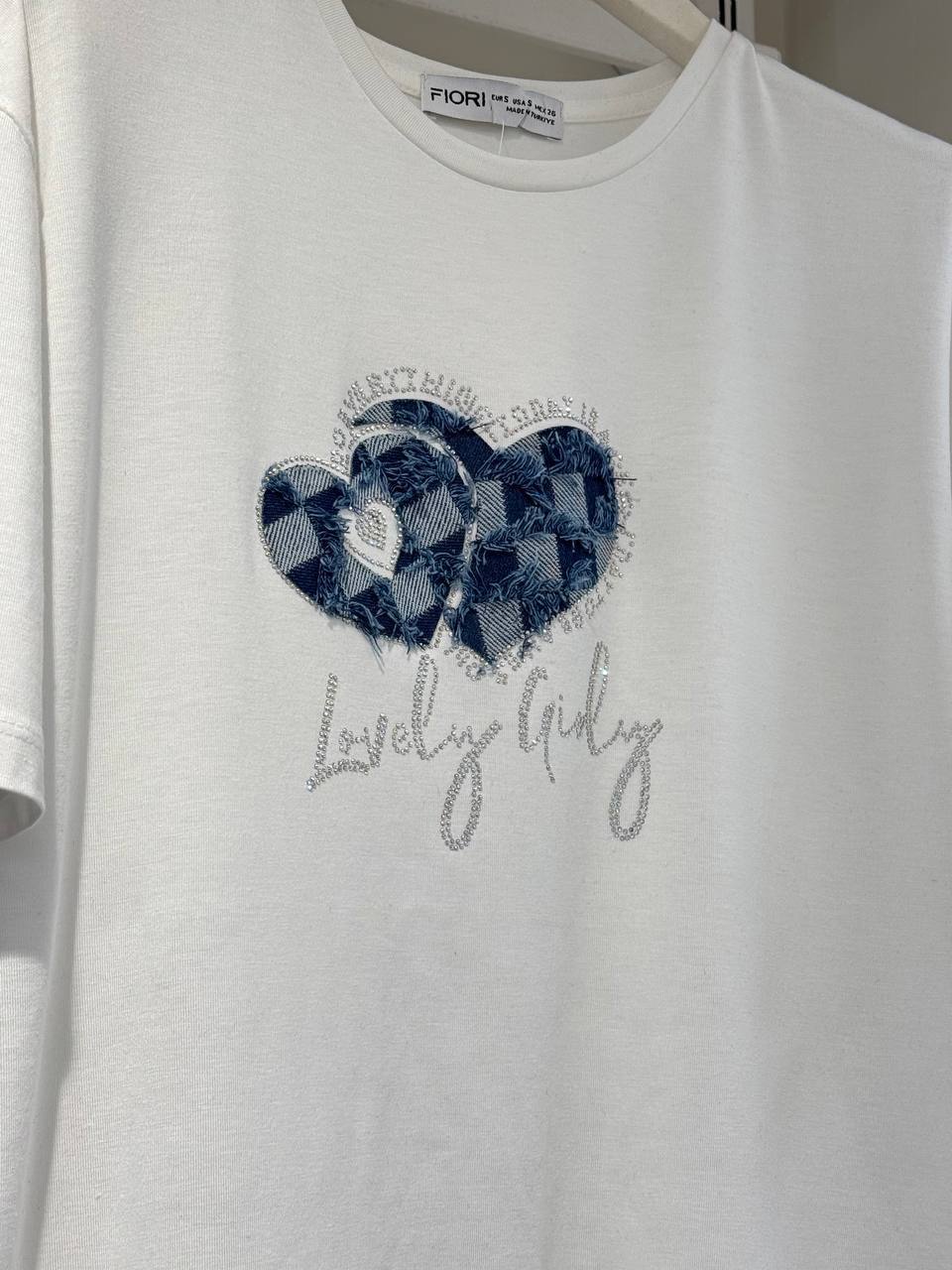 Kalp Baskılı Tshirt