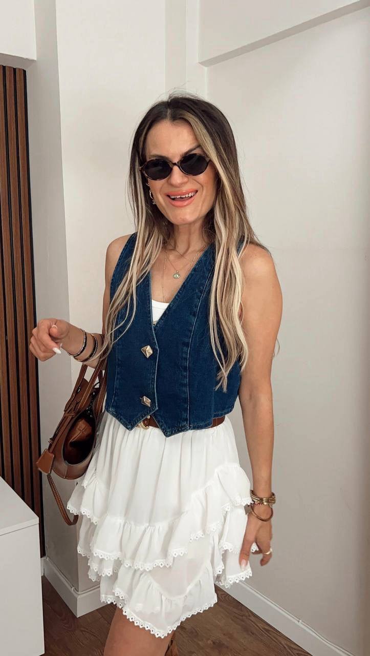 Kadın Jean Yelek