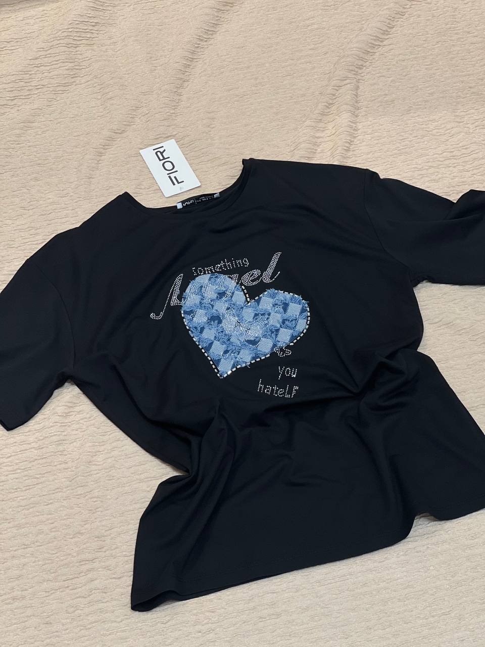 Kalp Baskılı Tshirt