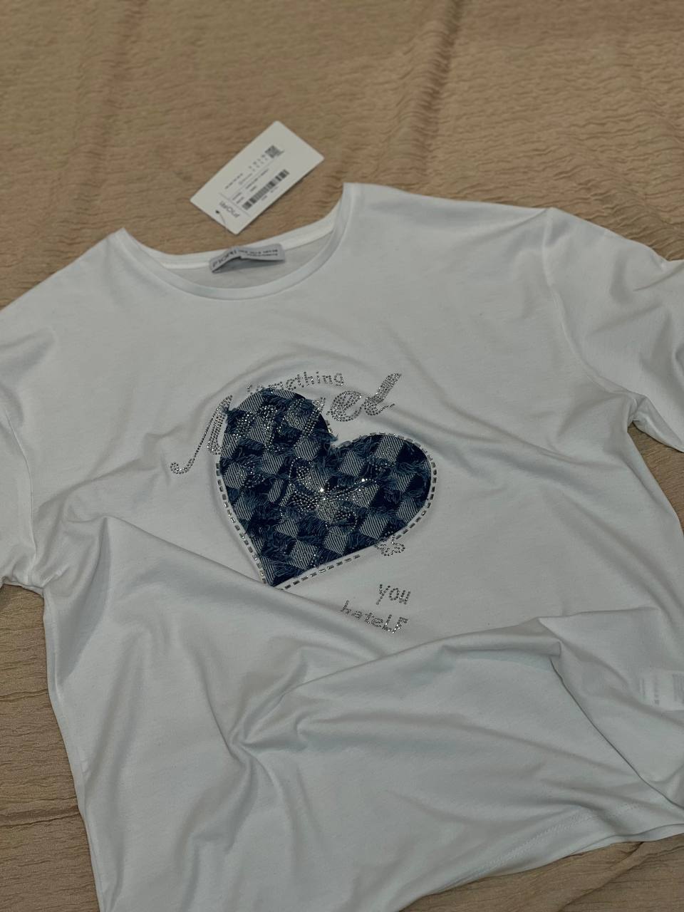 Kalp Baskılı Tshirt