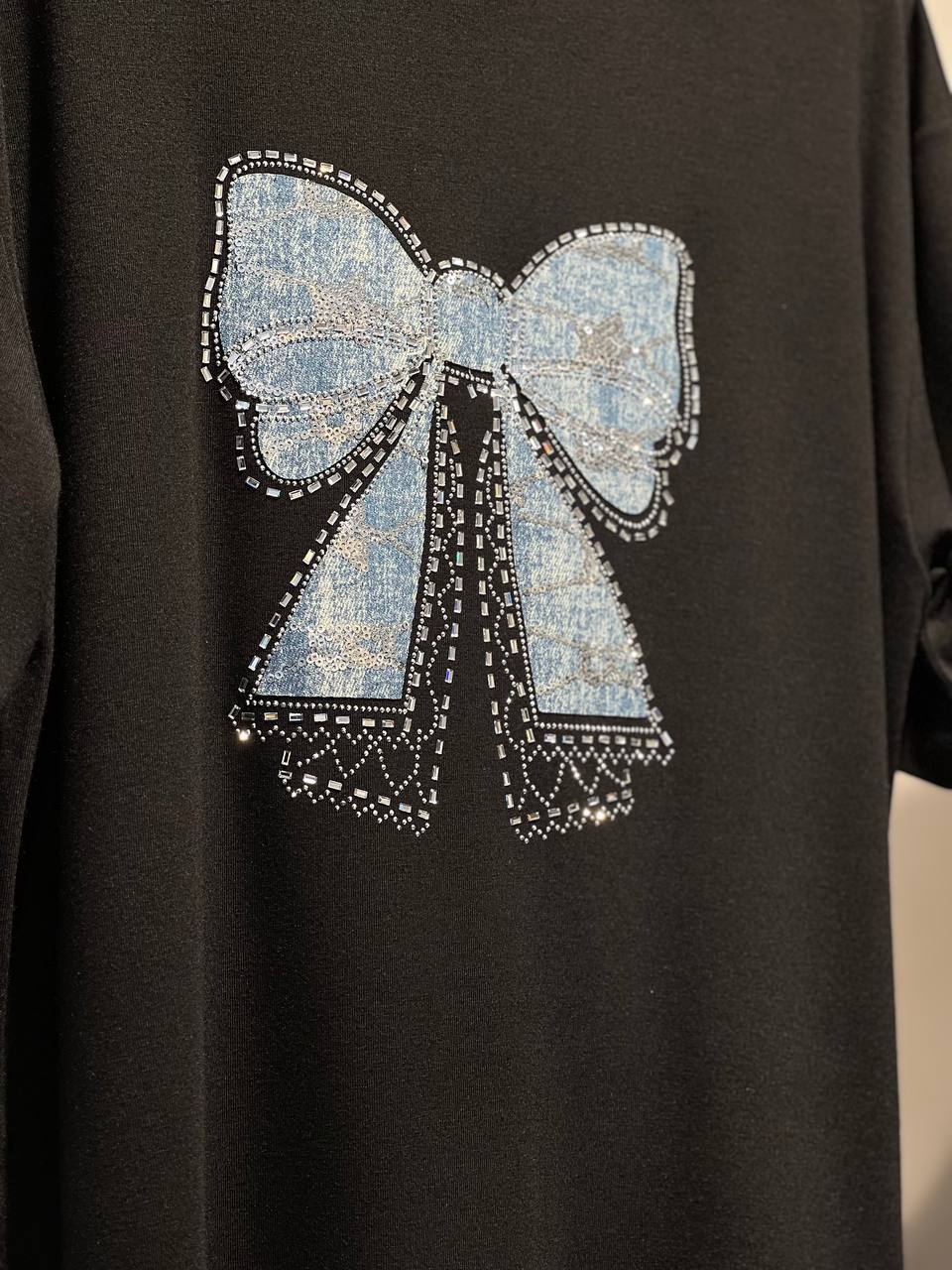 Jean Detayli Kurdela Desen Tshirt