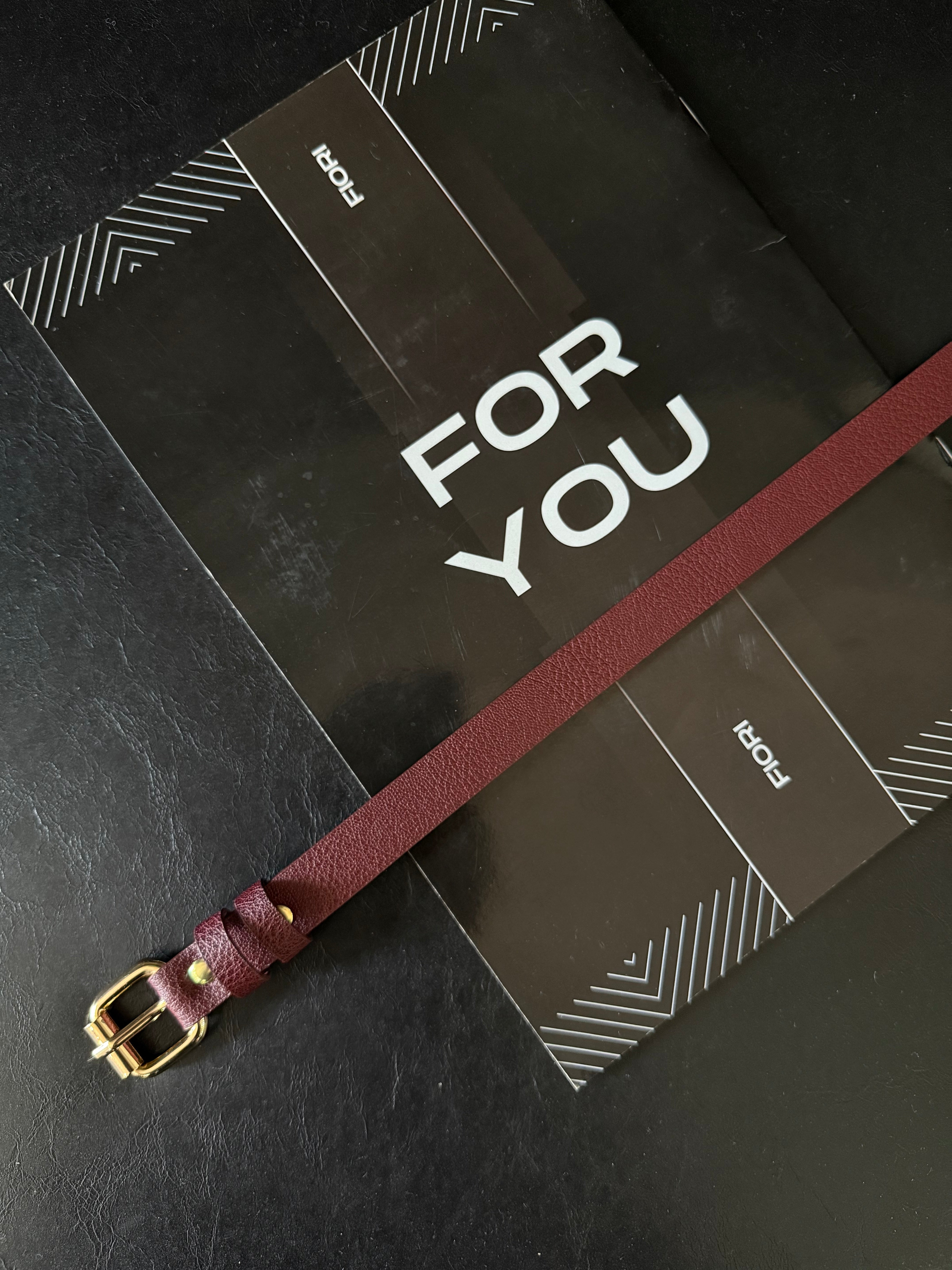 Square Buckle Thin Women's Belt
