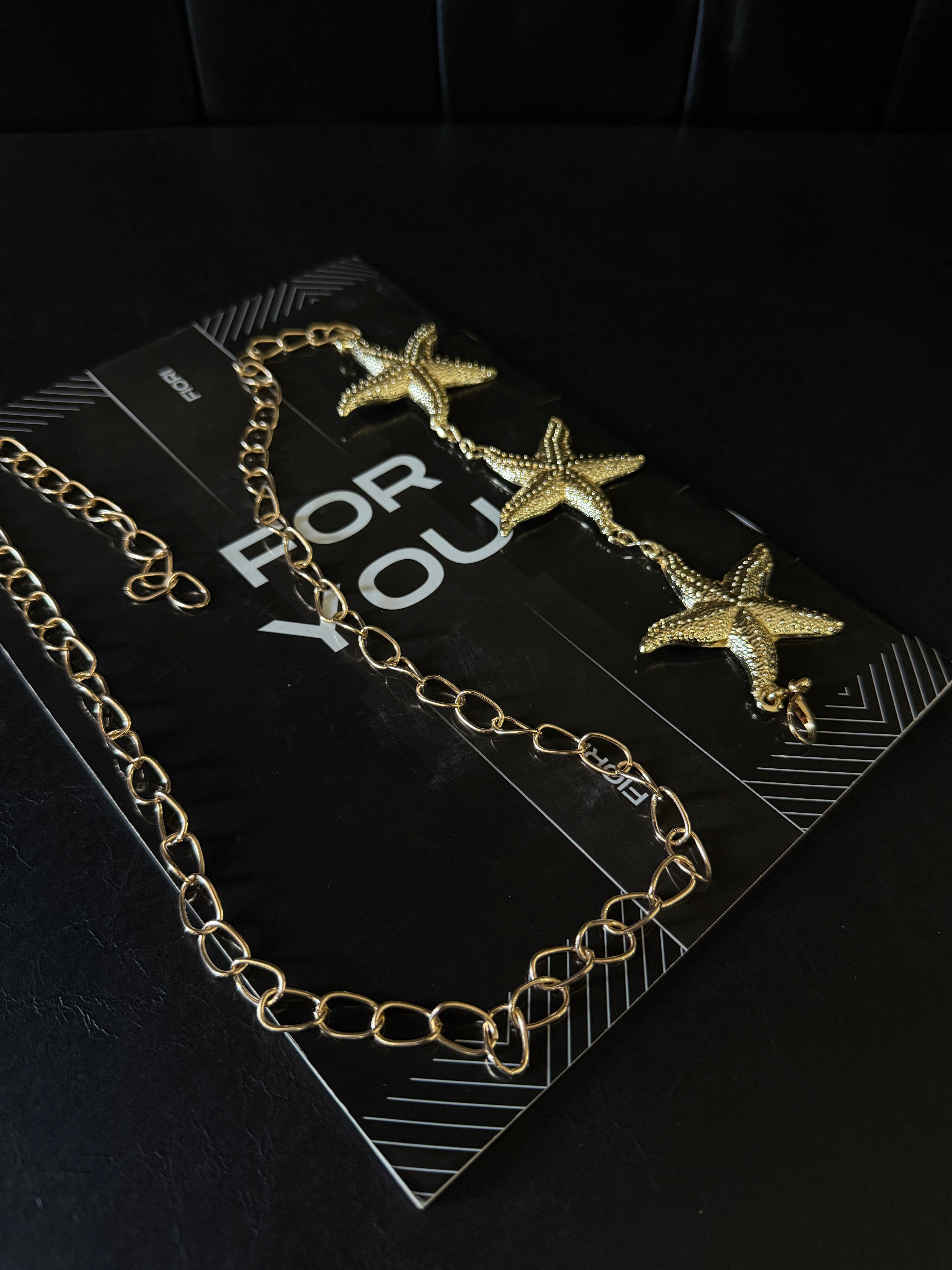 Gold Chain Detailed Women's Belt
