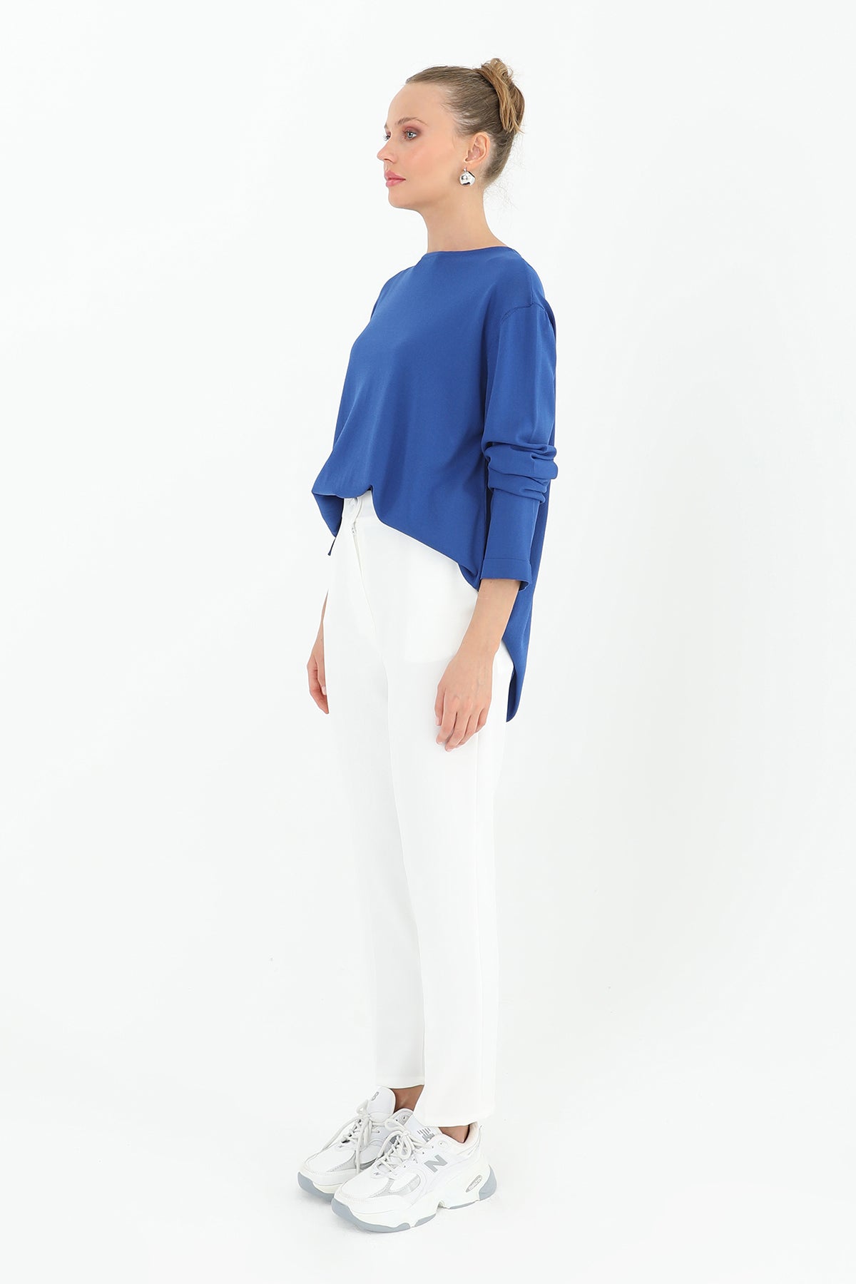 Kadın Havuç Form Kumaş Pantolon - 18118PNT