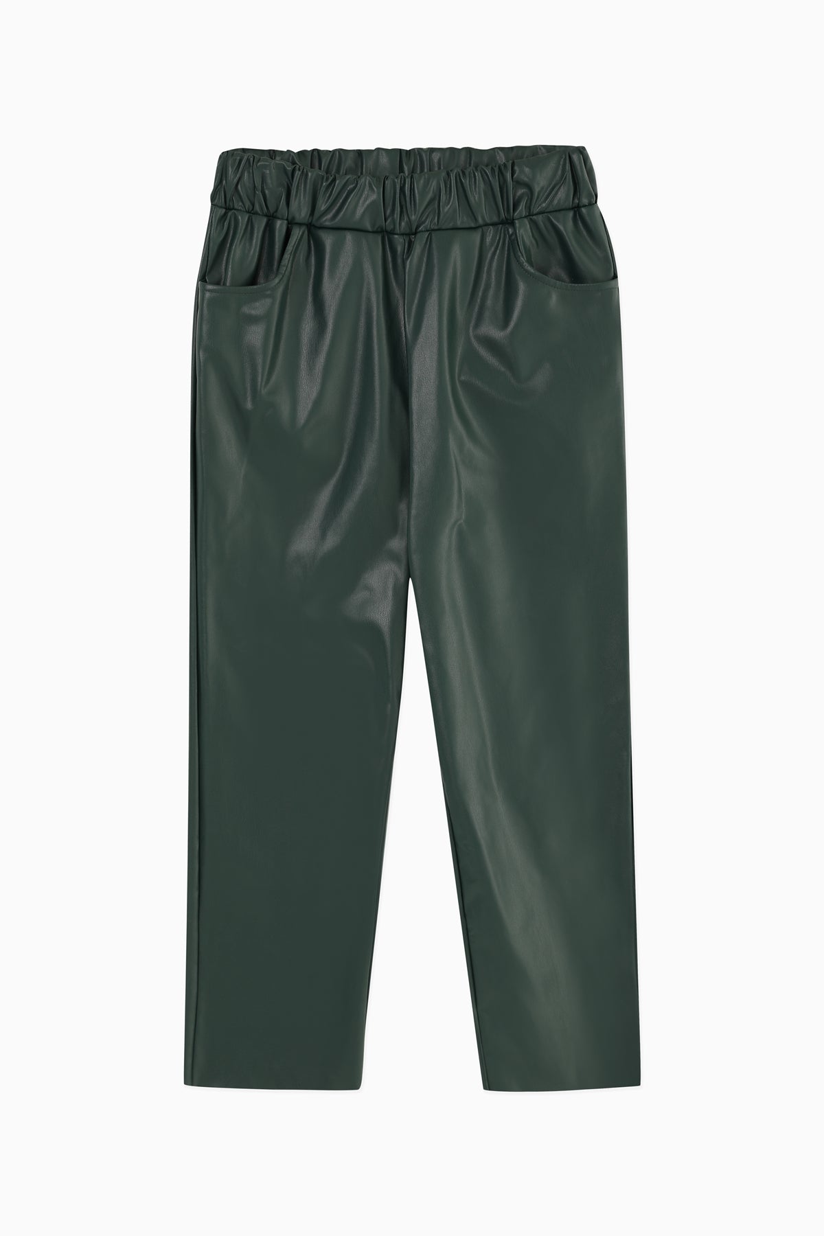 Kadın Havuç Form Deri Pantolon - 18135PNT - CASTLETON GREEN