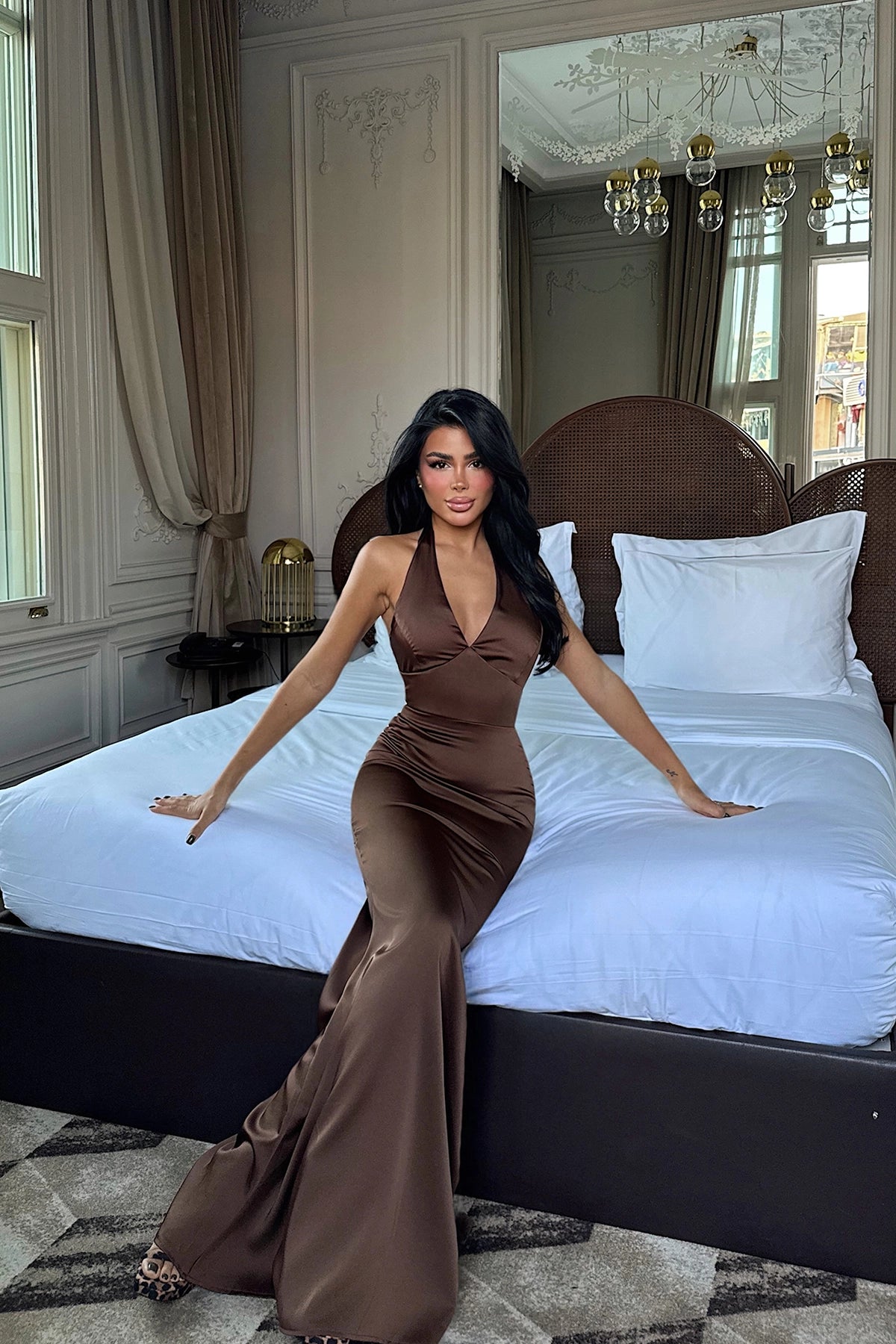 Acı Kahve Sartoria Uzun Elbise