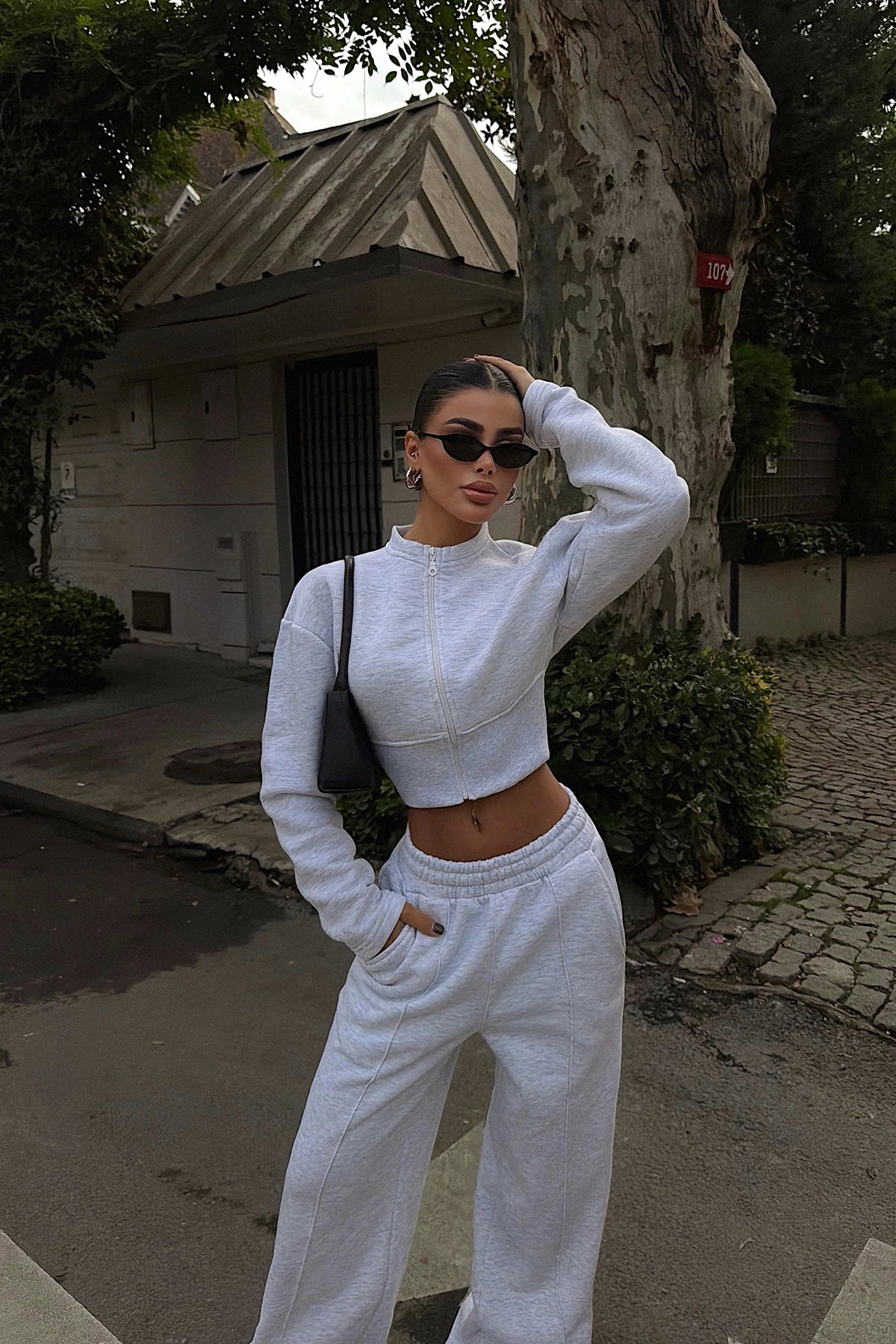 Gri Doutzen Eşofman Takım
