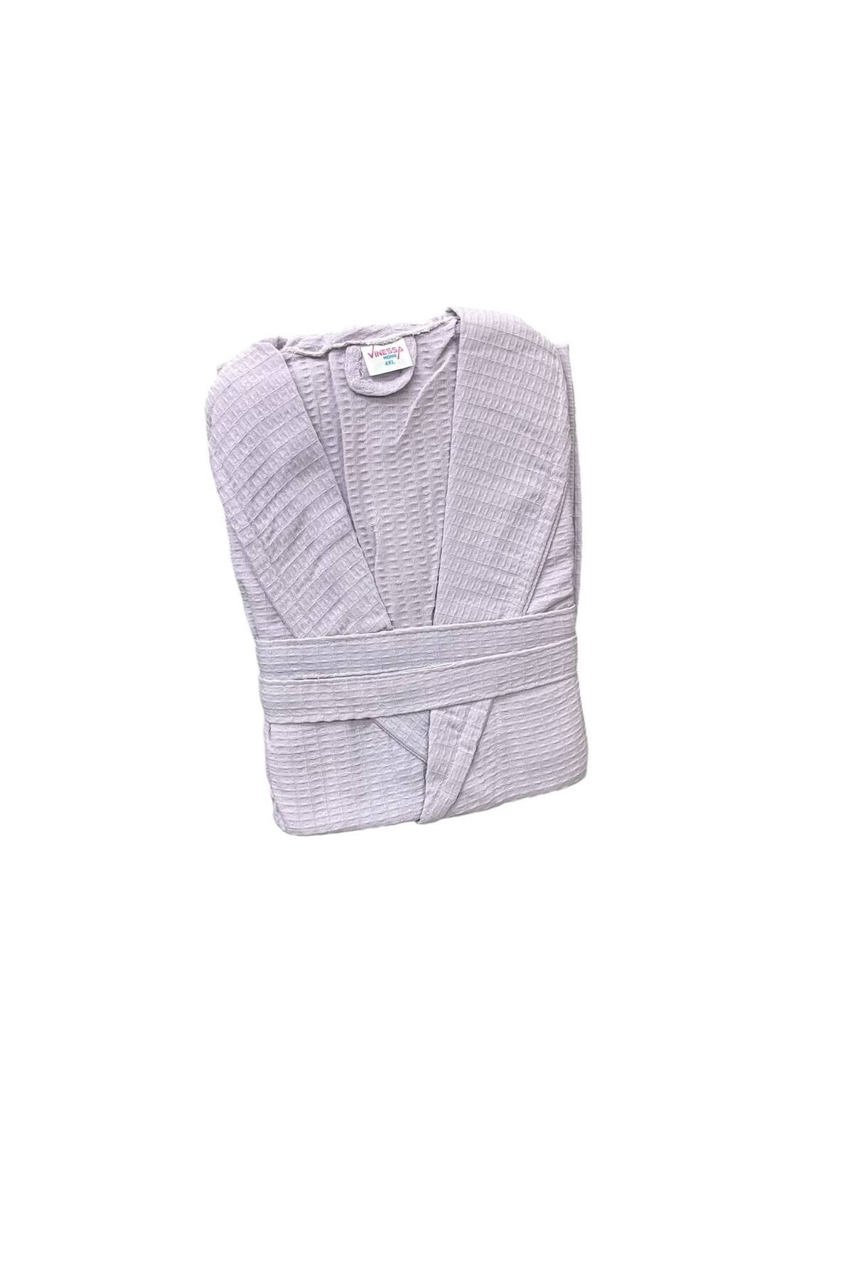 summer plus size bathrobe lilac - Purple
