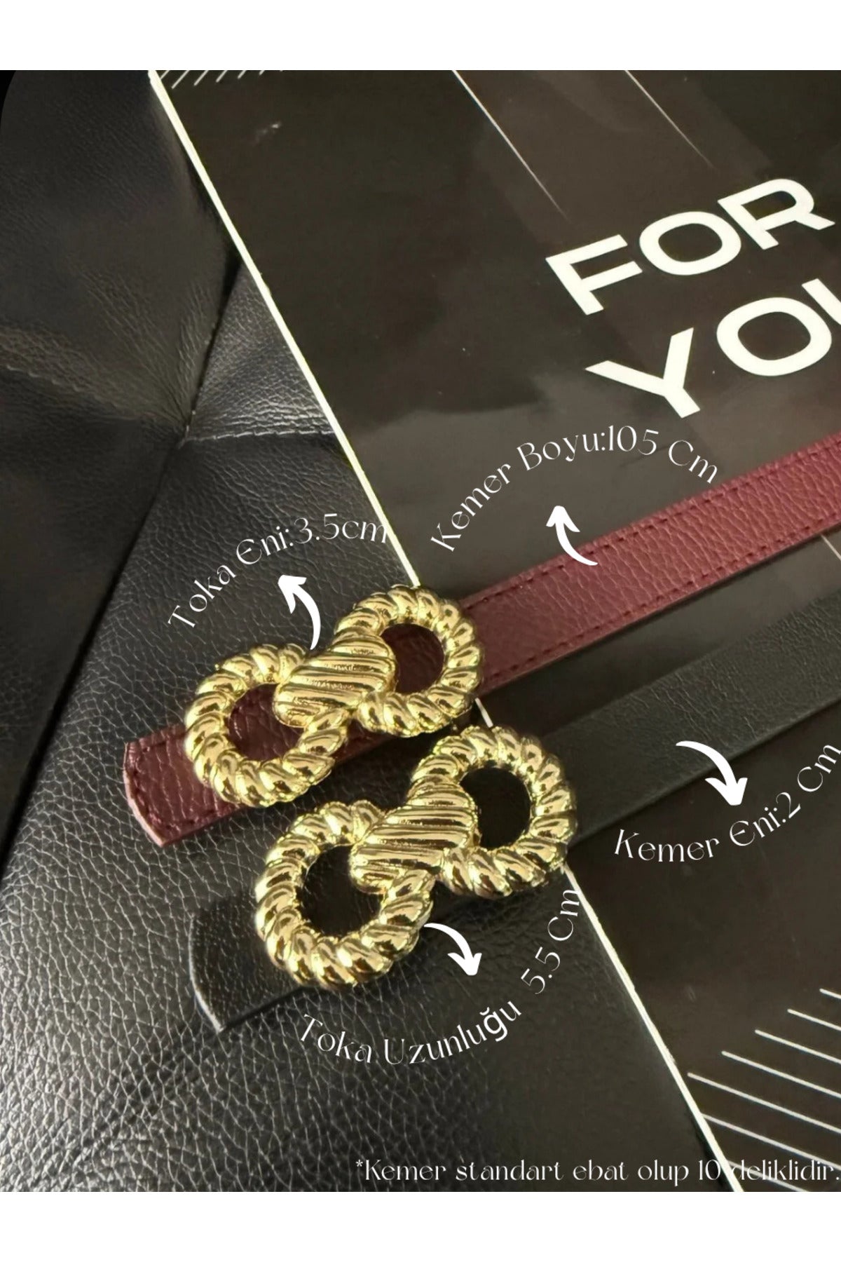 Burgu Gold Tokalı Ince Kadın Kemeri, Ceket Kemeri, Gömlek Kemeri, Elbise Kemeri