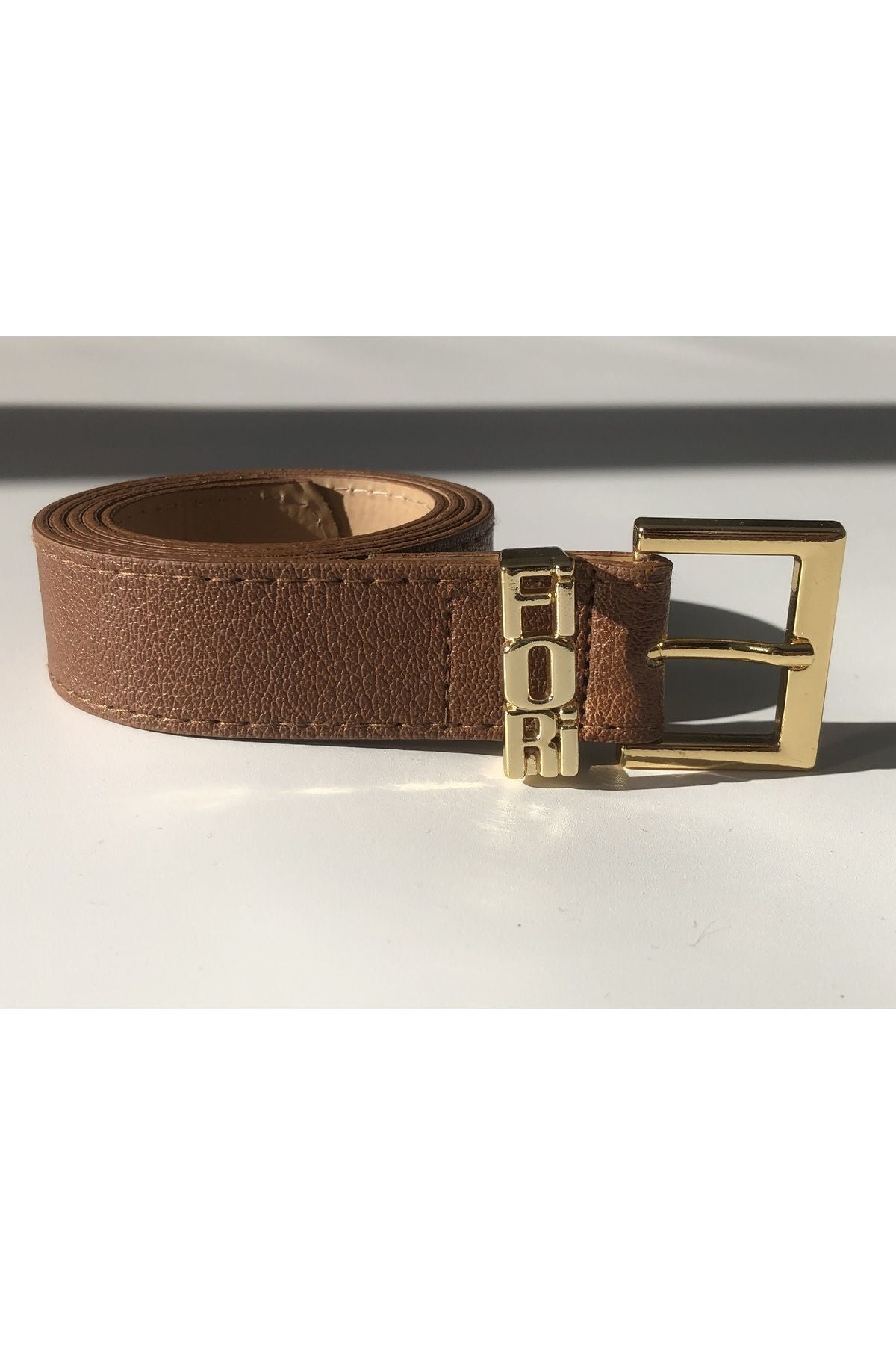 Yazılı Köprü Gold Toka Kadın Kemer, Pantolon Kemeri, Ceket Kemeri, Elbise Kemeri, Gömlek Kemer