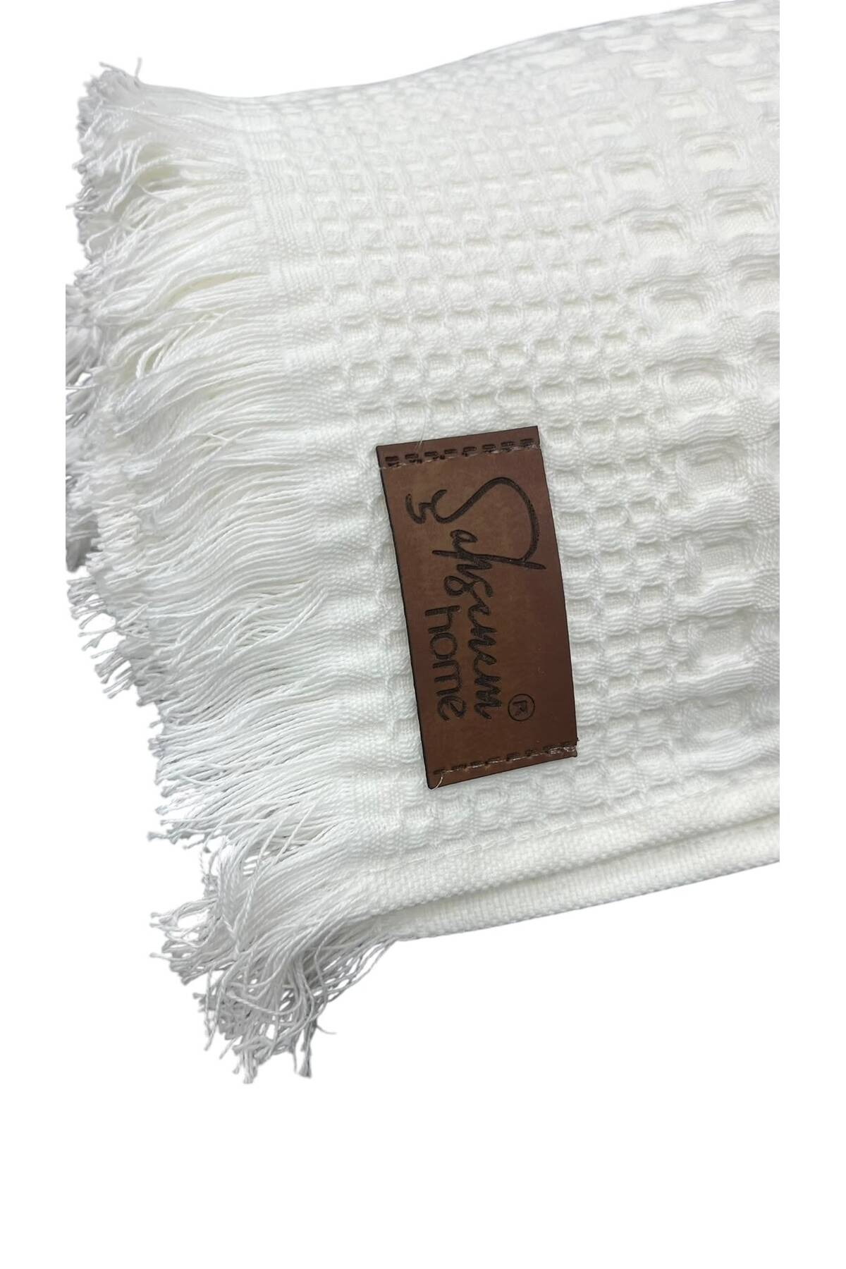 waffle sauna towel 90*150 cm white