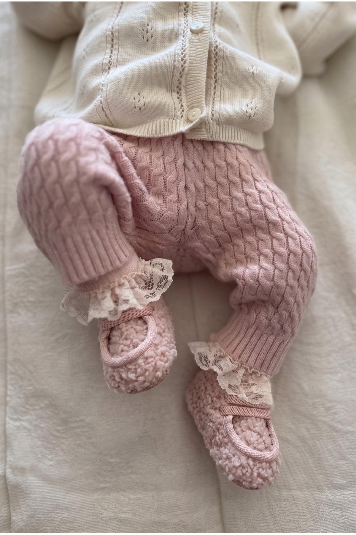 Patik,Yumuşak Taban Bebek Panduf,Bebek Ayakkabısı Pembe