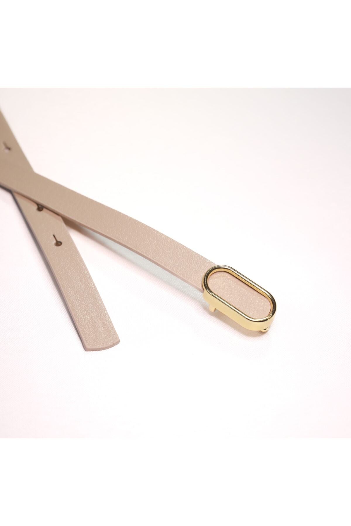Ithal Oval Gold Tokalı Ince Kemer, Pantolon Kemeri, Gömlek Kemeri, Ceket Kemeri