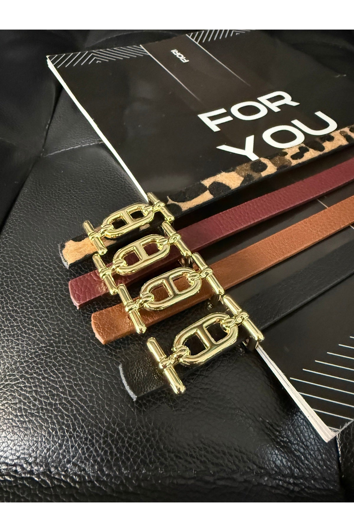 4’lü Gold Tokalı İnce Kemer, Pantolon Kemeri, Gömlek Kemeri, Ceket Kemeri