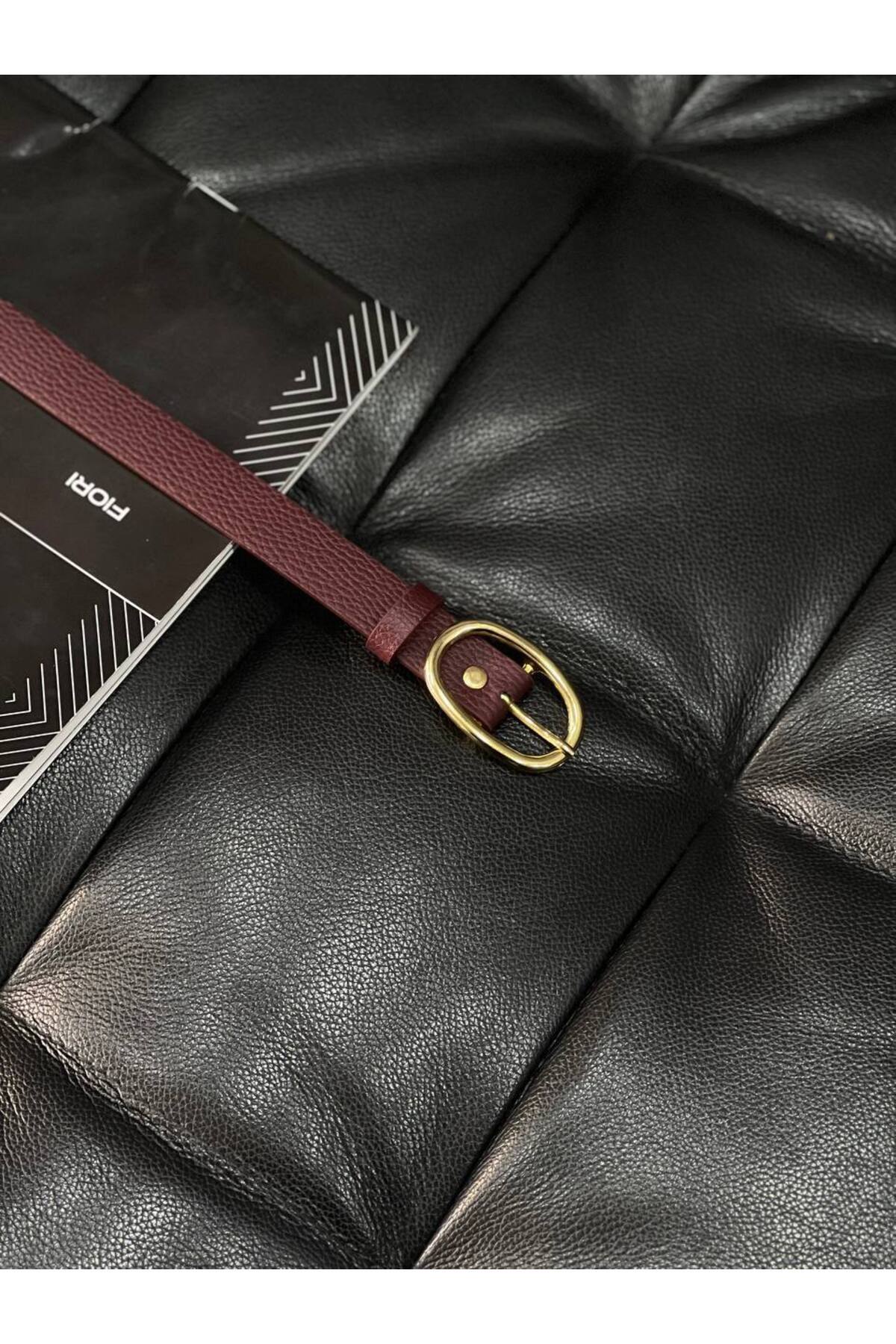 Oval Gold Tokalı Kadın Pantolon Kemeri, Ceket Kemeri, Elbise Kemeri, Gömlek Kemeri