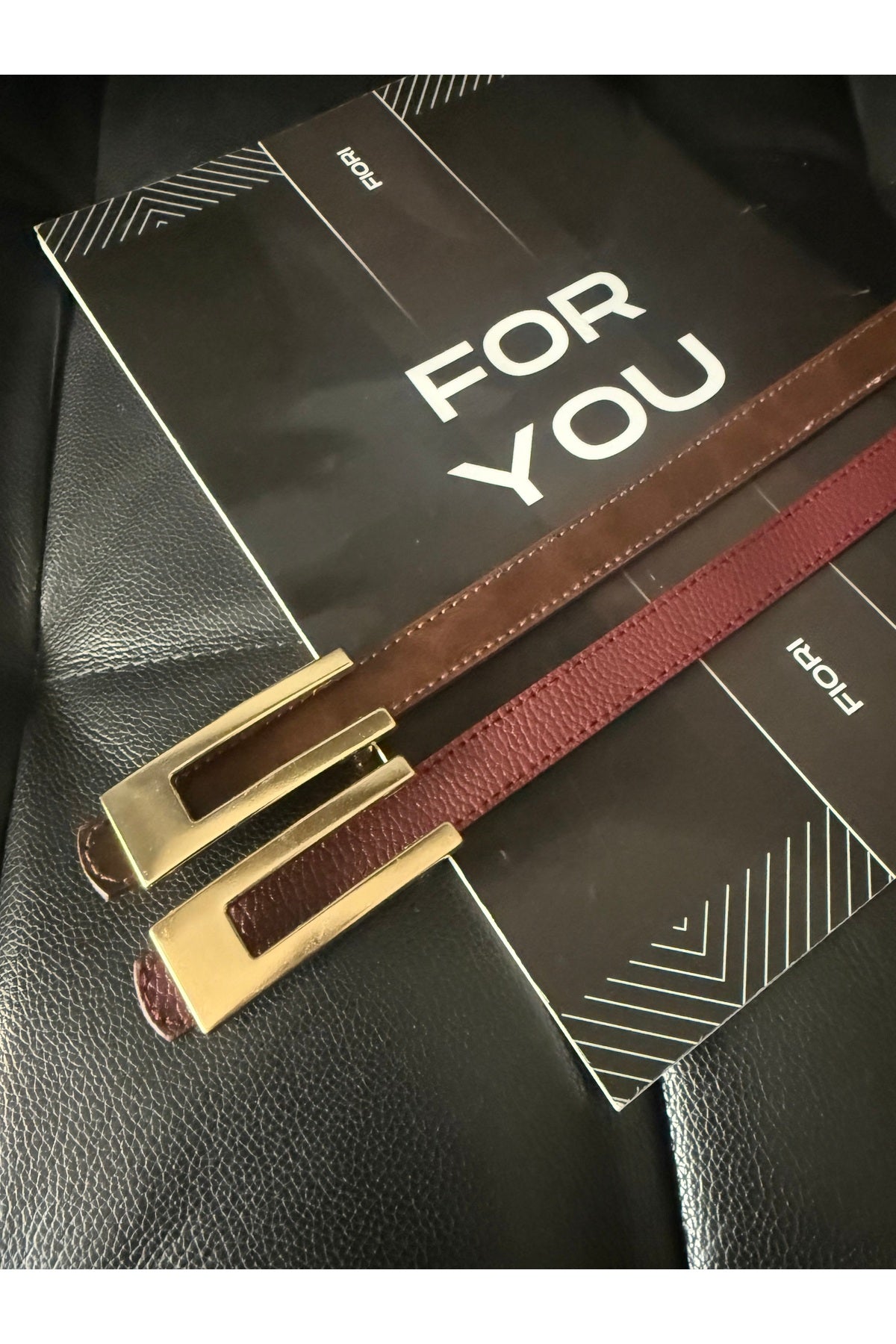 Tasarım Gold Tokalı Ince Kadın Kemeri, Ceket Kemeri, Gömlek Kemeri, Elbise Kemeri