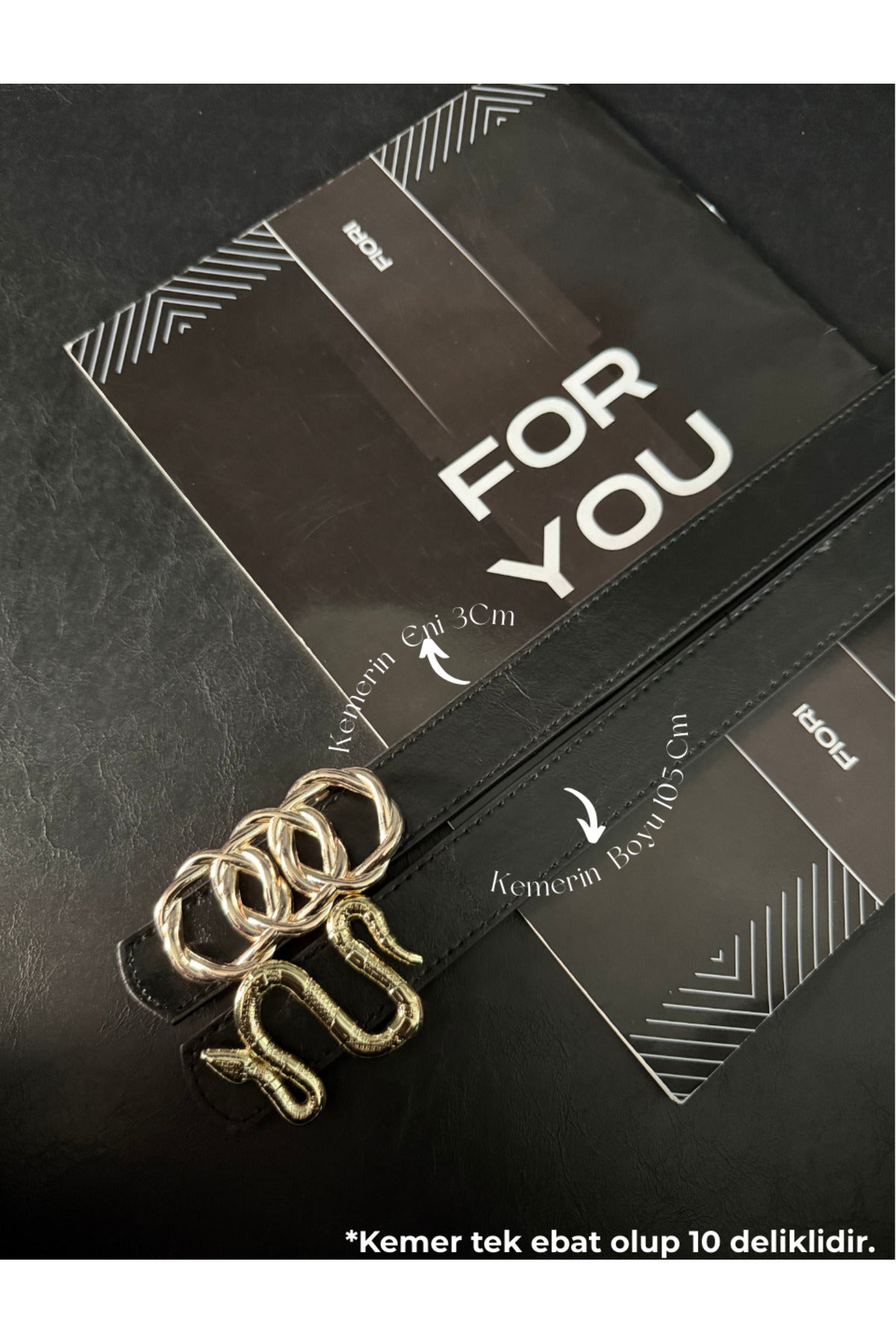2'li Birleşik Halka Tokalı Kadın Pantolon Kemeri, Ceket Kemeri, Elbise Kemeri, Gömlek Kemeri