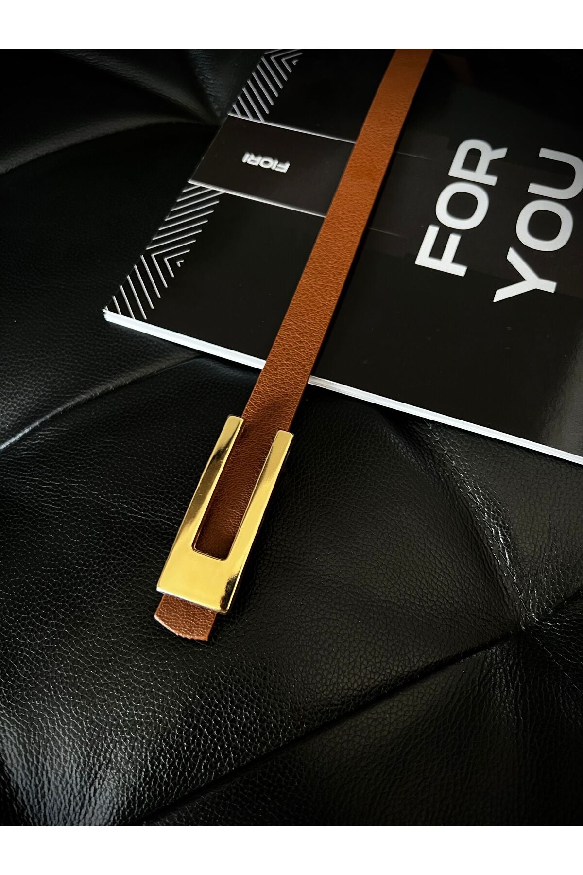 Tasarım Gold Tokalı Ince Taba Kadın Kemeri, Ceket Kemeri, Gömlek Kemeri, Elbise Kemeri
