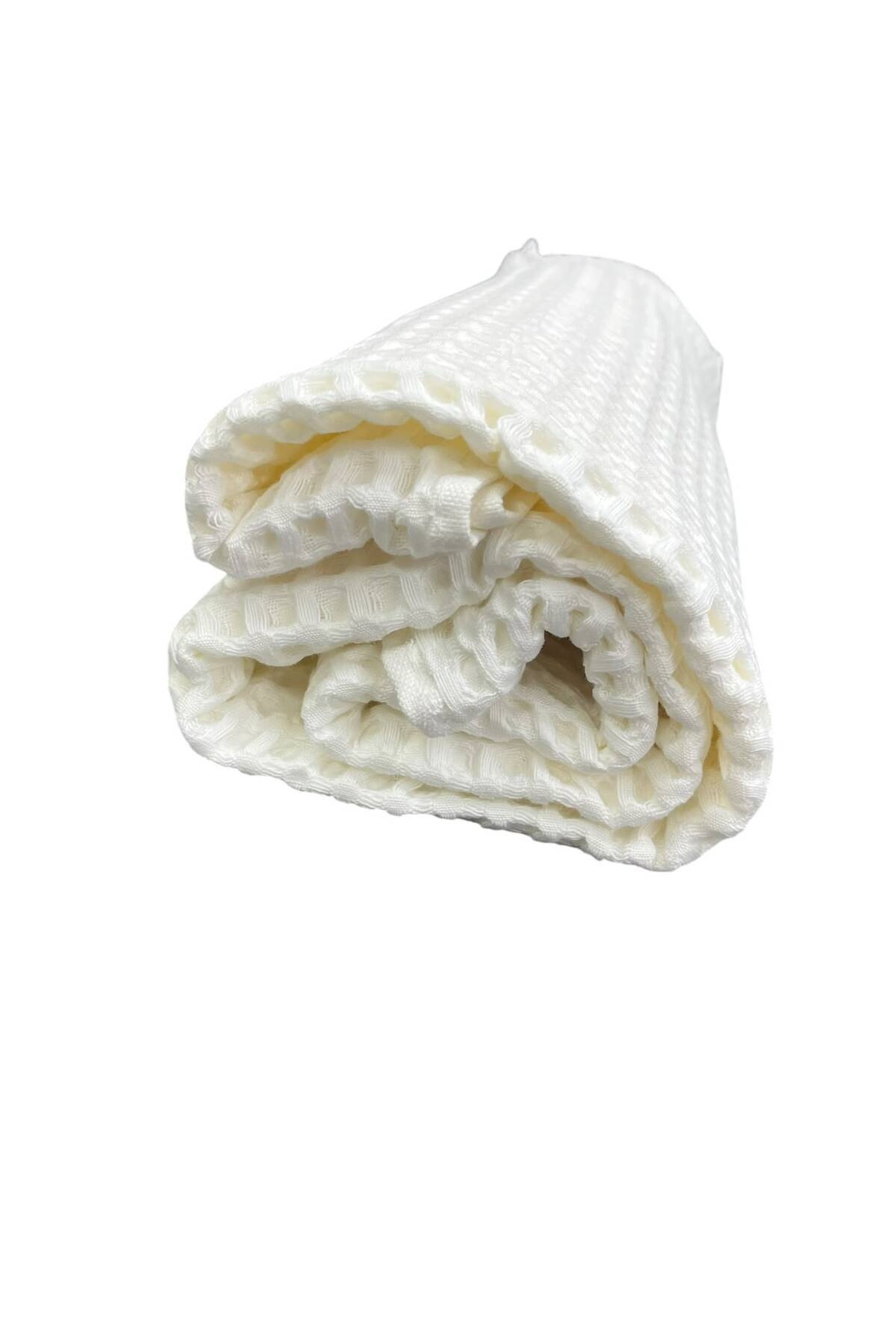 waffle sauna towel 90*150 cm white