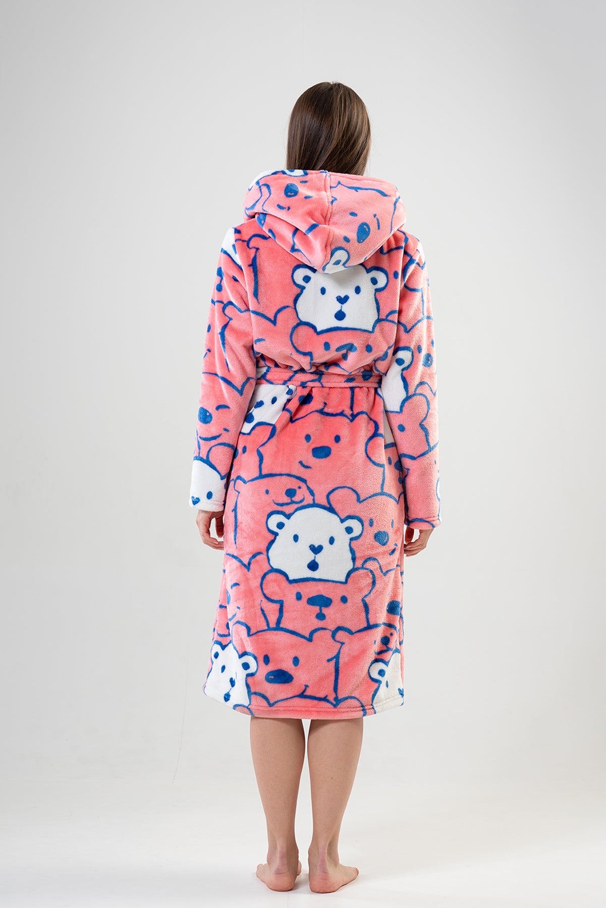 BAYAN SOFT KAPSONLU UZUN KOL CEPLI UZUN SABAHLIK