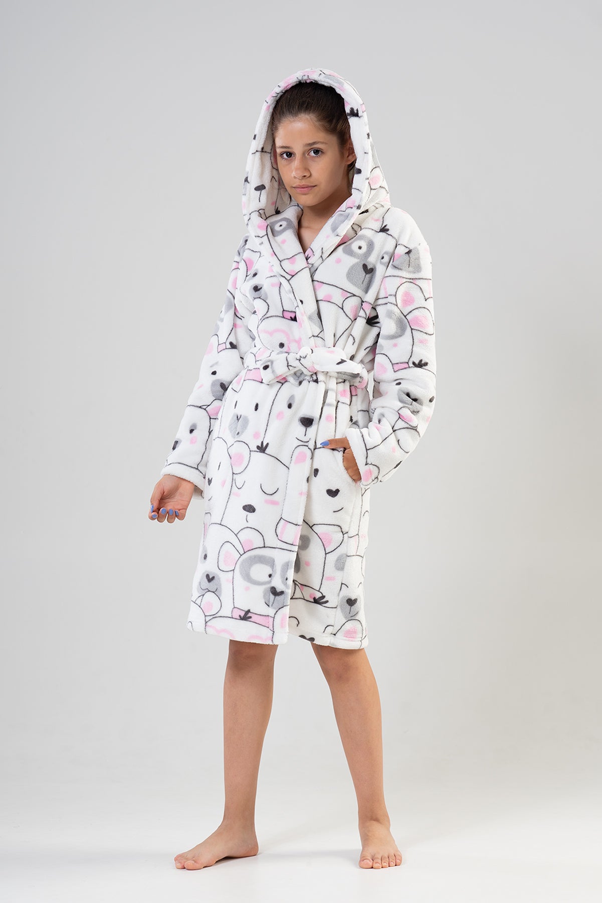 Kids' Girl White Dressing Gown