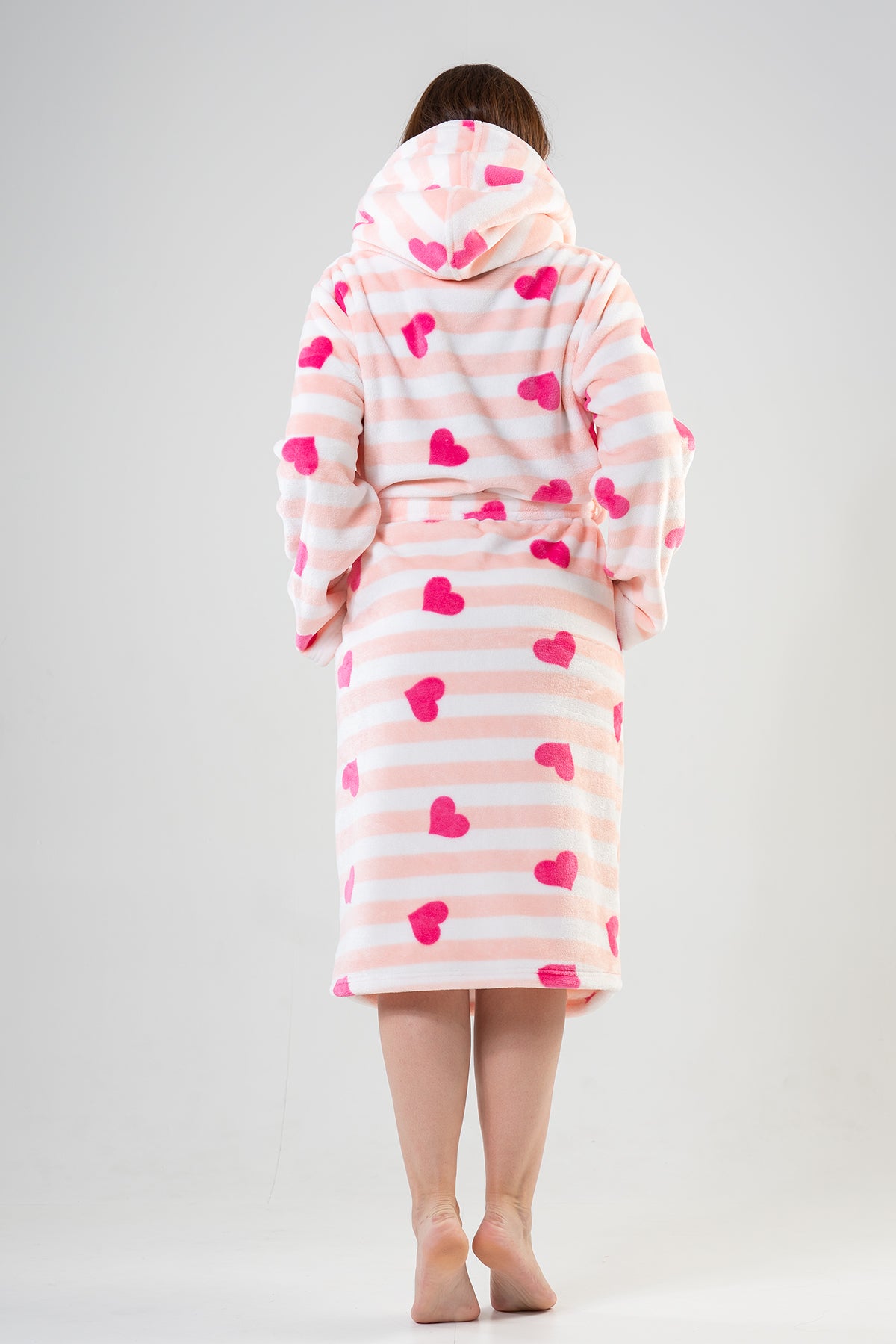 BAYAN SOFT XXL KAPSONLU UZUN KOL CEPLI UZUN SABAHLIK