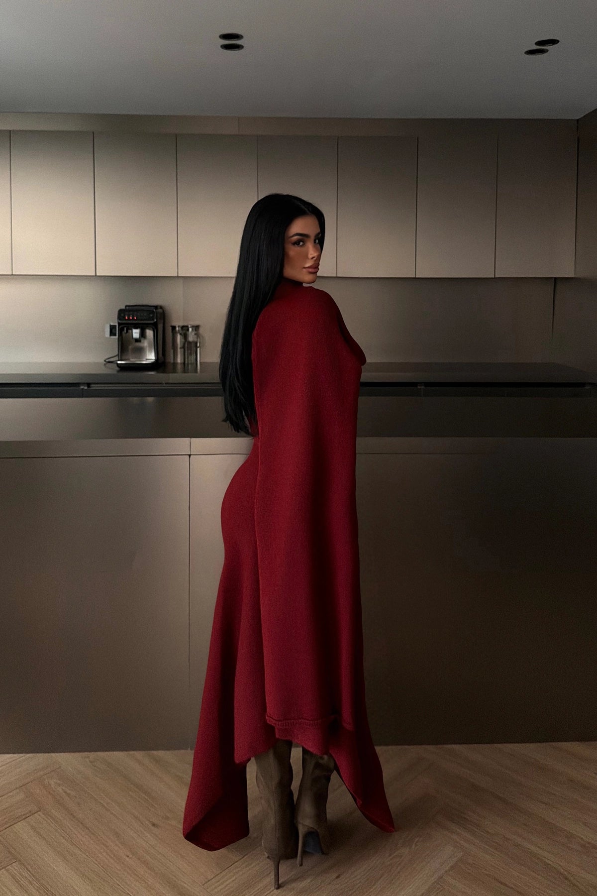 Burgundy Suzette Knit Set