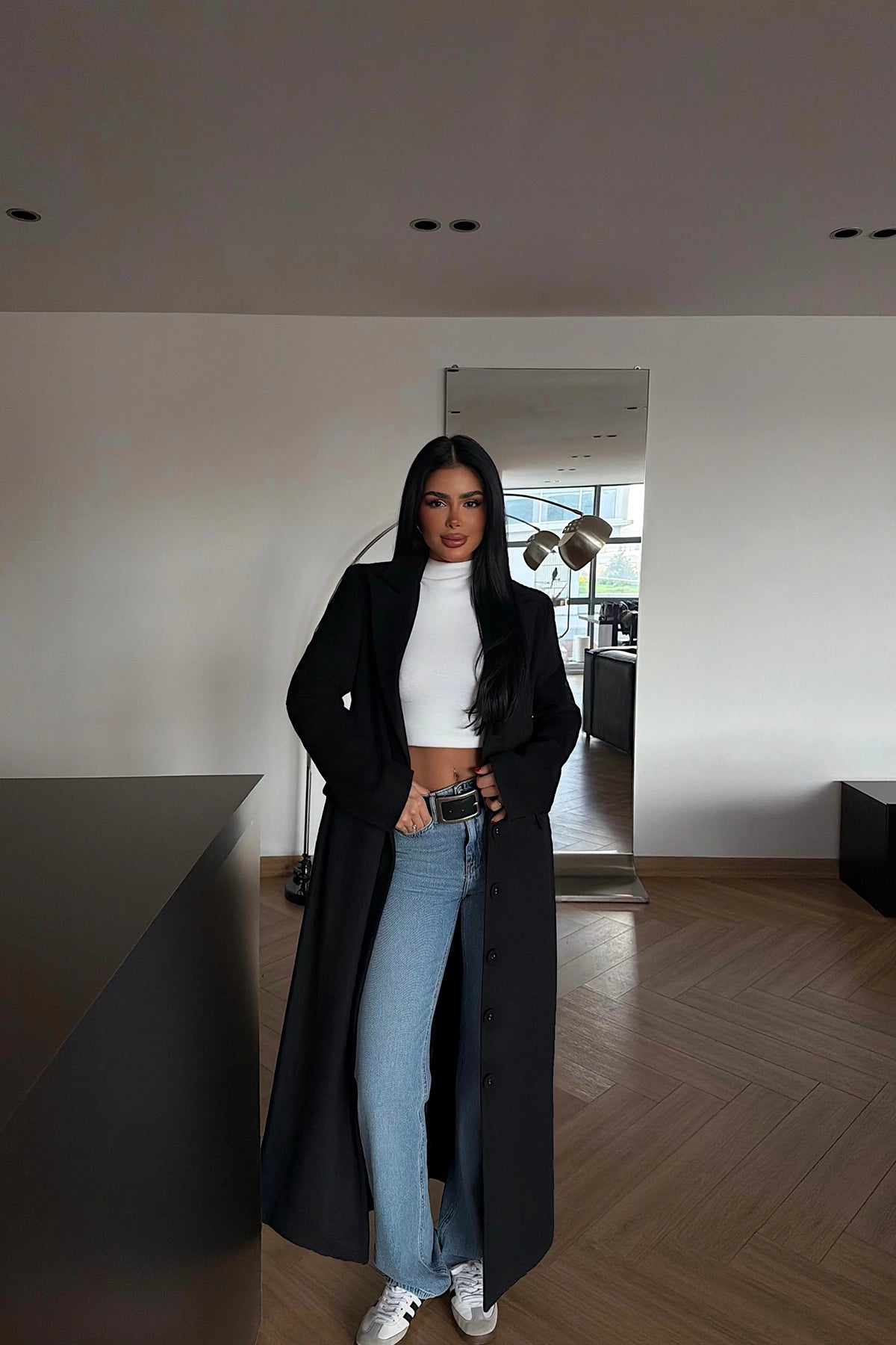 Siyah Cep Detay Kaban S